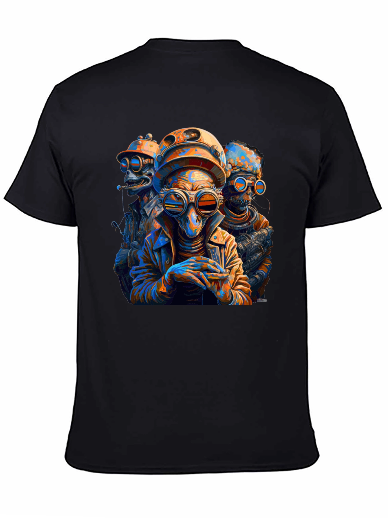 Steampunk Alien Crew Graphic Tee