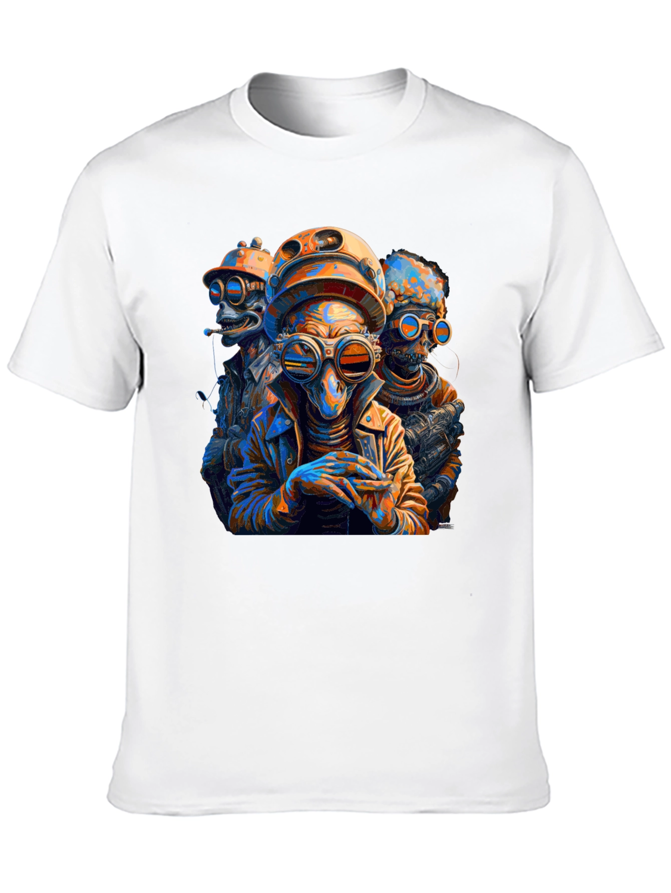 Steampunk Alien Crew Graphic Tee