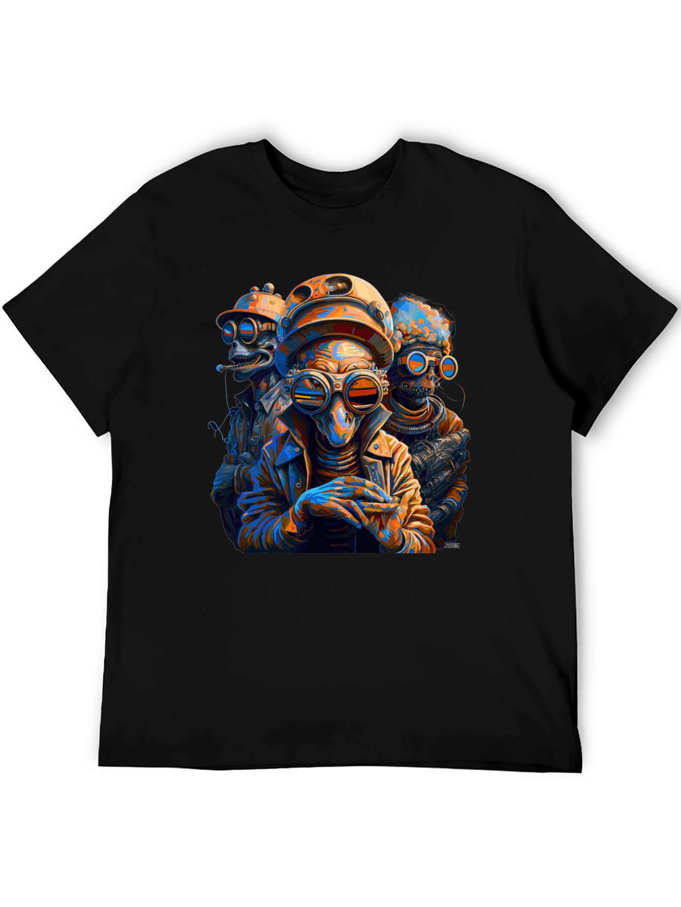 Steampunk Alien Crew Graphic Tee
