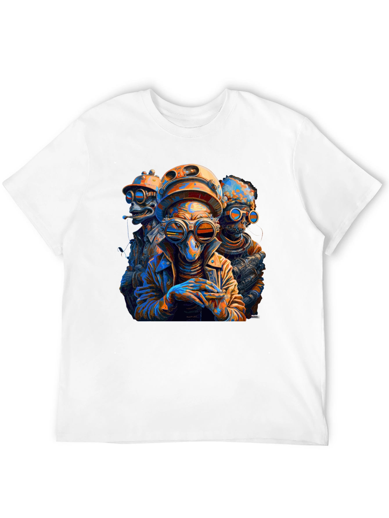 Steampunk Alien Crew Graphic Tee