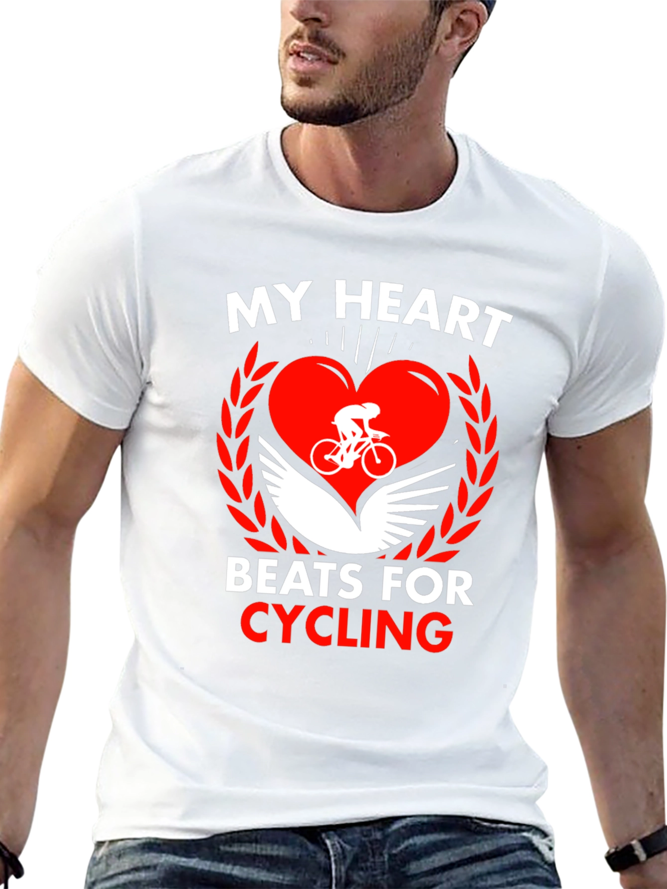 My Heart Beats For Cycling T-Shirt