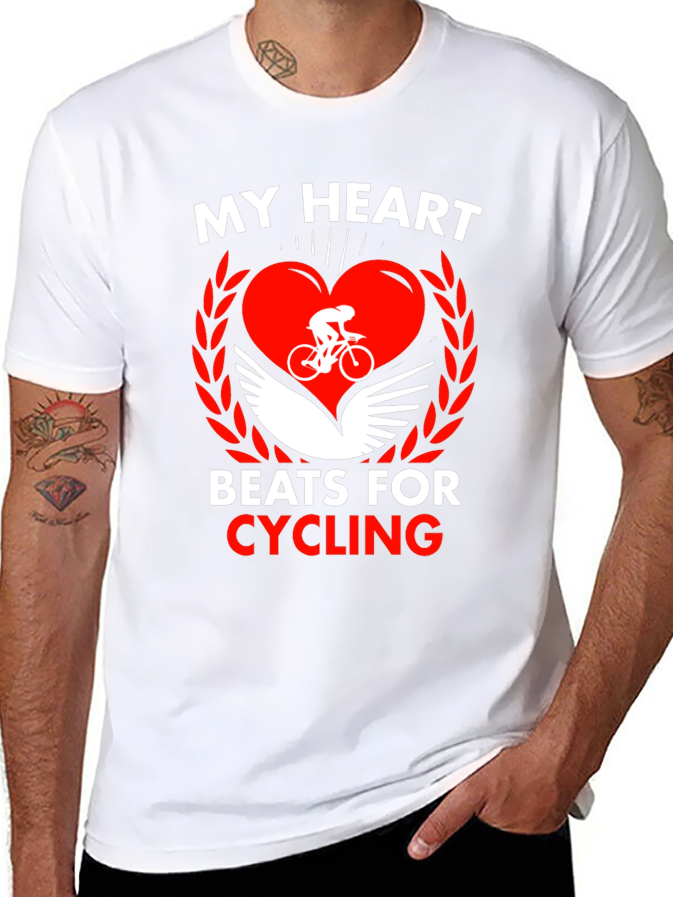 My Heart Beats For Cycling T-Shirt