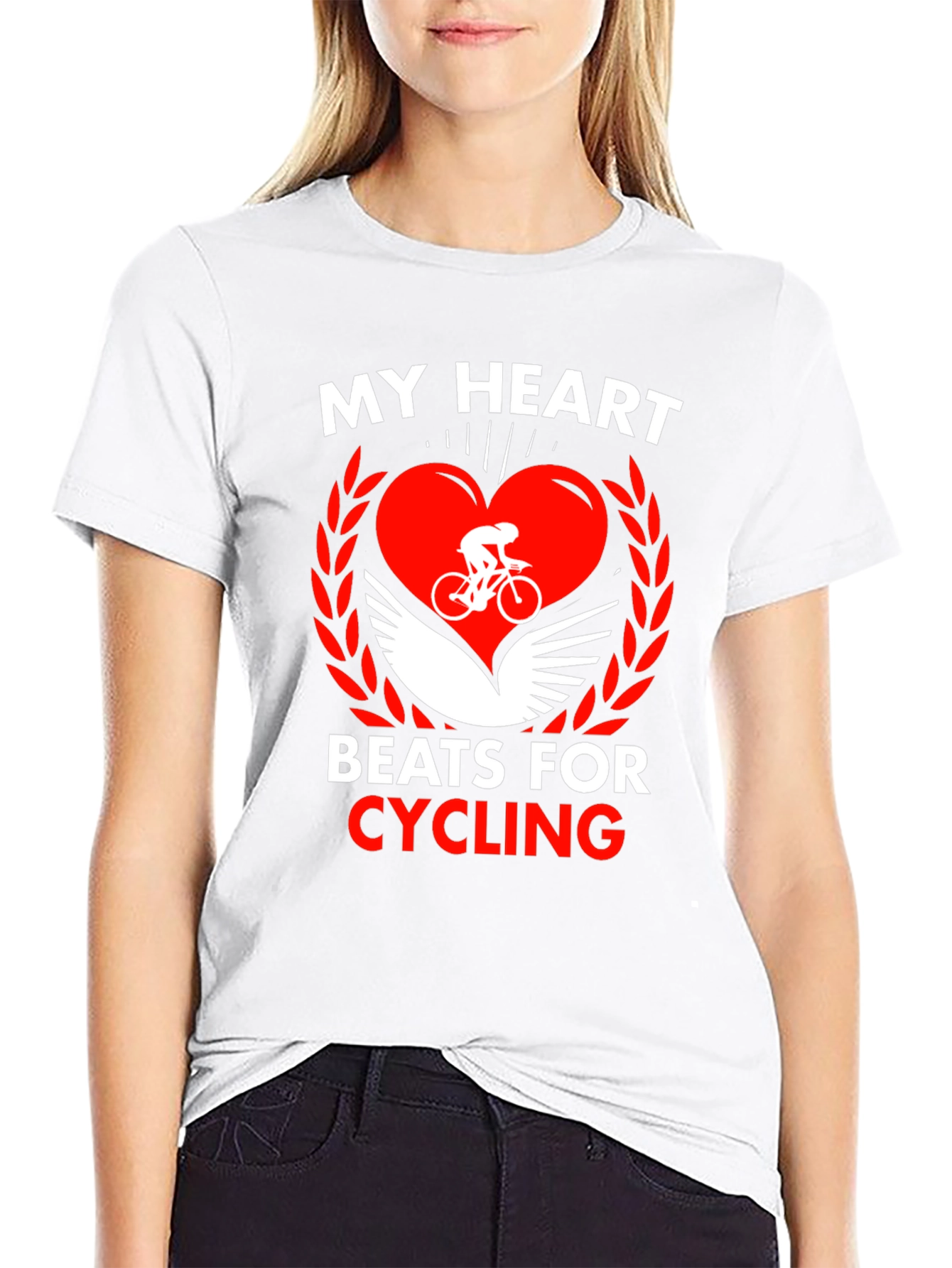 My Heart Beats For Cycling T-Shirt
