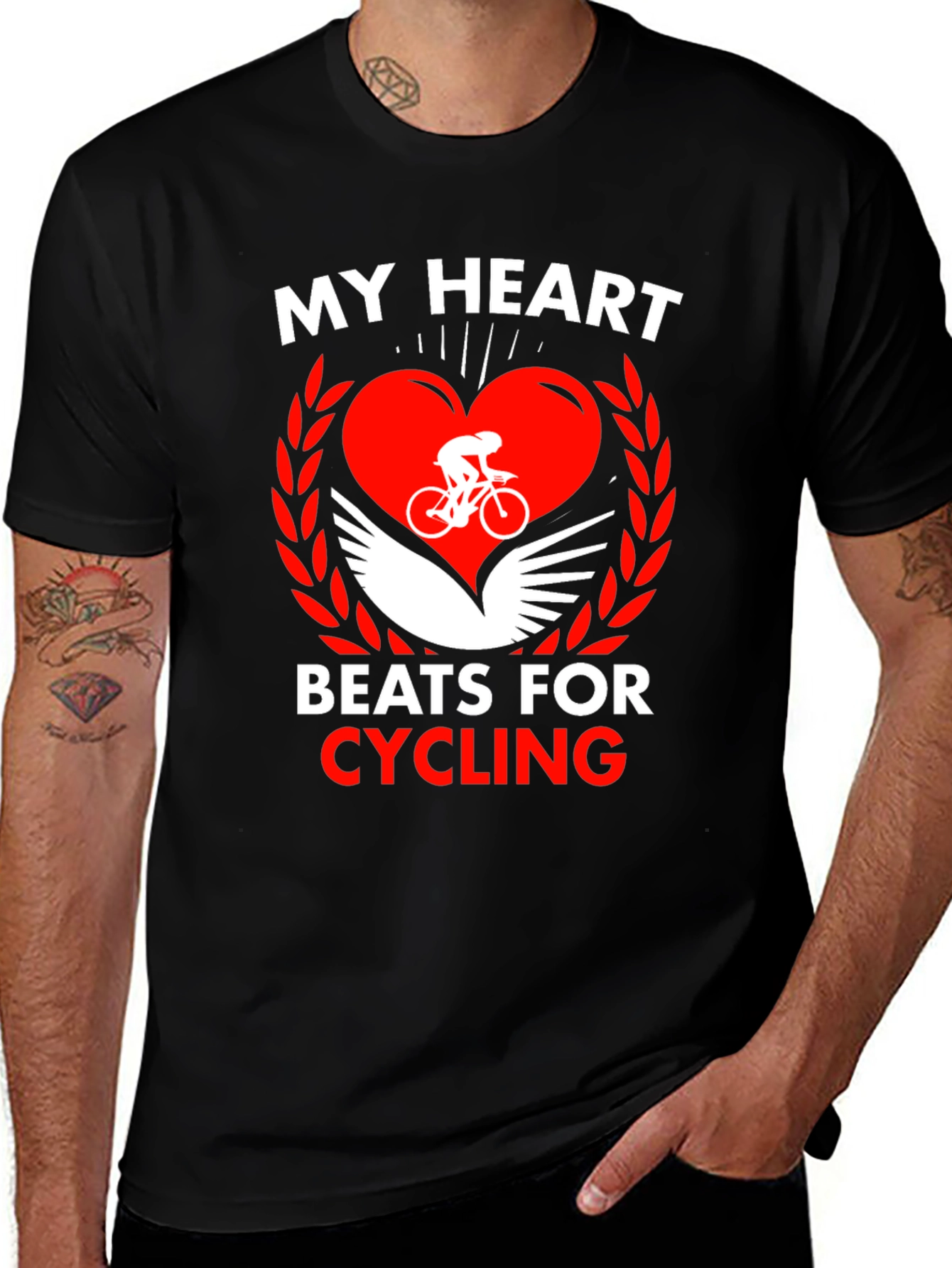 My Heart Beats For Cycling T-Shirt