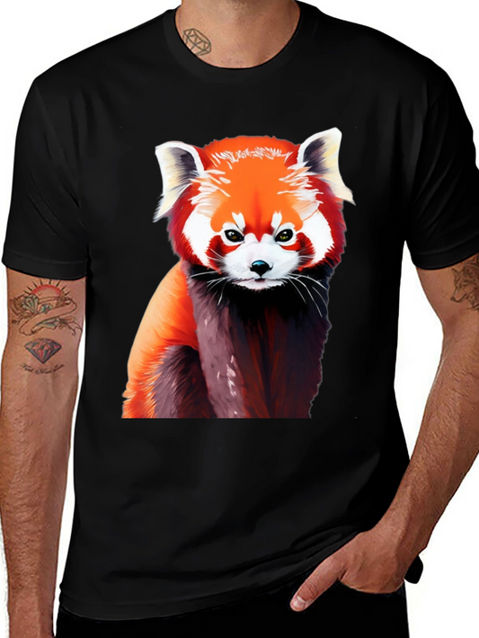 Red Panda Graphic T-Shirt - Stylish Animal Tee