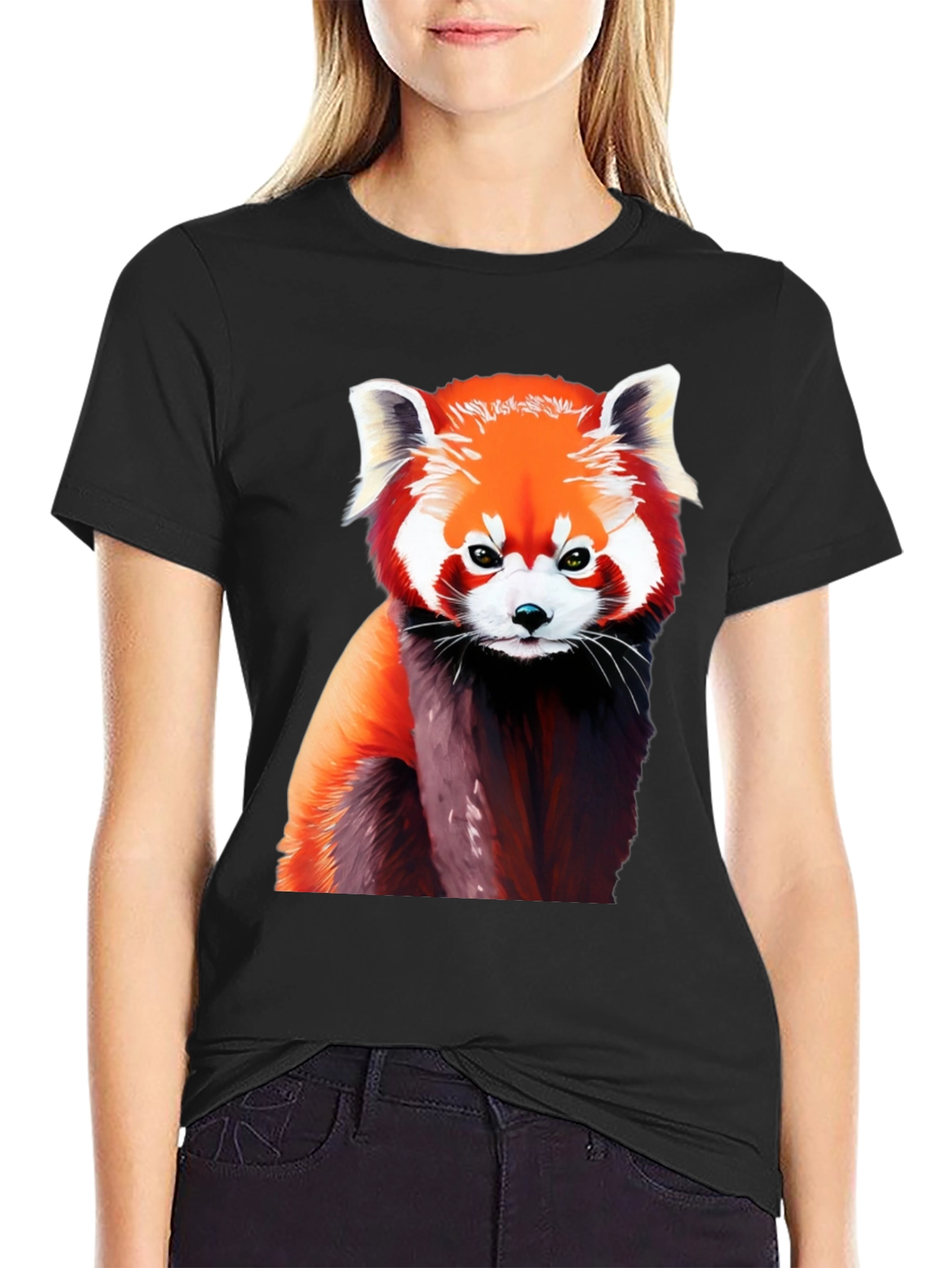 Red Panda Graphic T-Shirt - Stylish Animal Tee