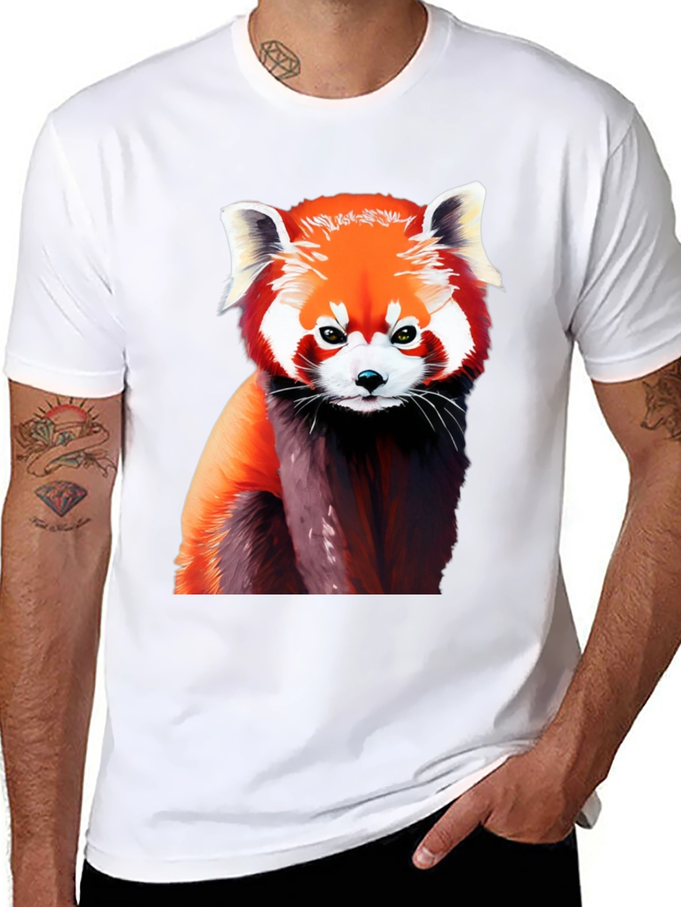 Red Panda Graphic T-Shirt - Stylish Animal Tee