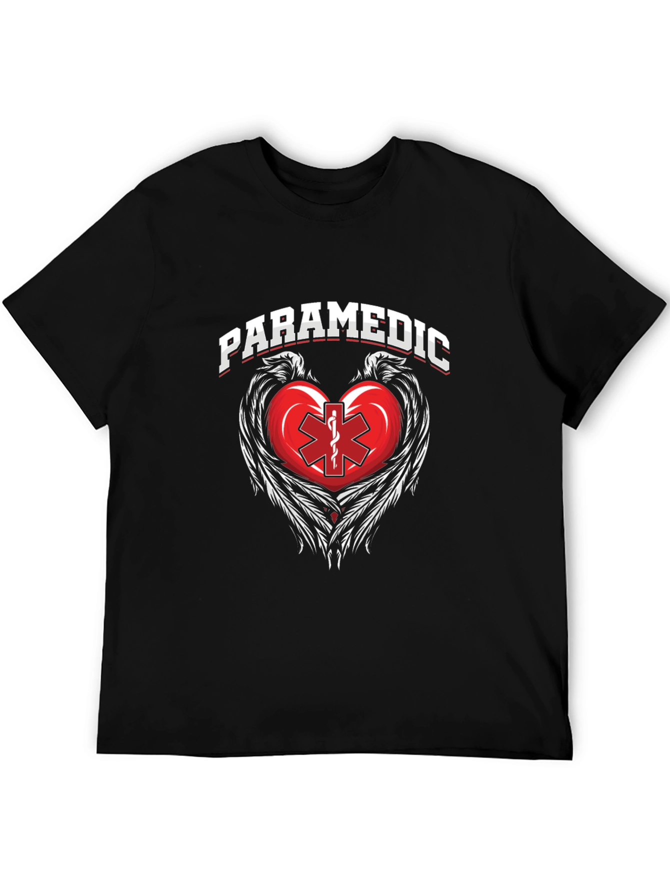 Paramedic Heart Wings Graphic Tee - EMT Apparel