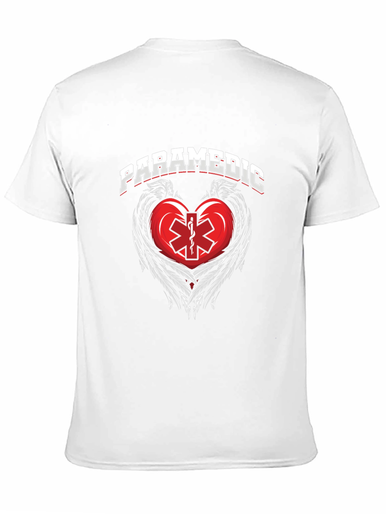 Paramedic Heart Wings Graphic Tee - EMT Apparel