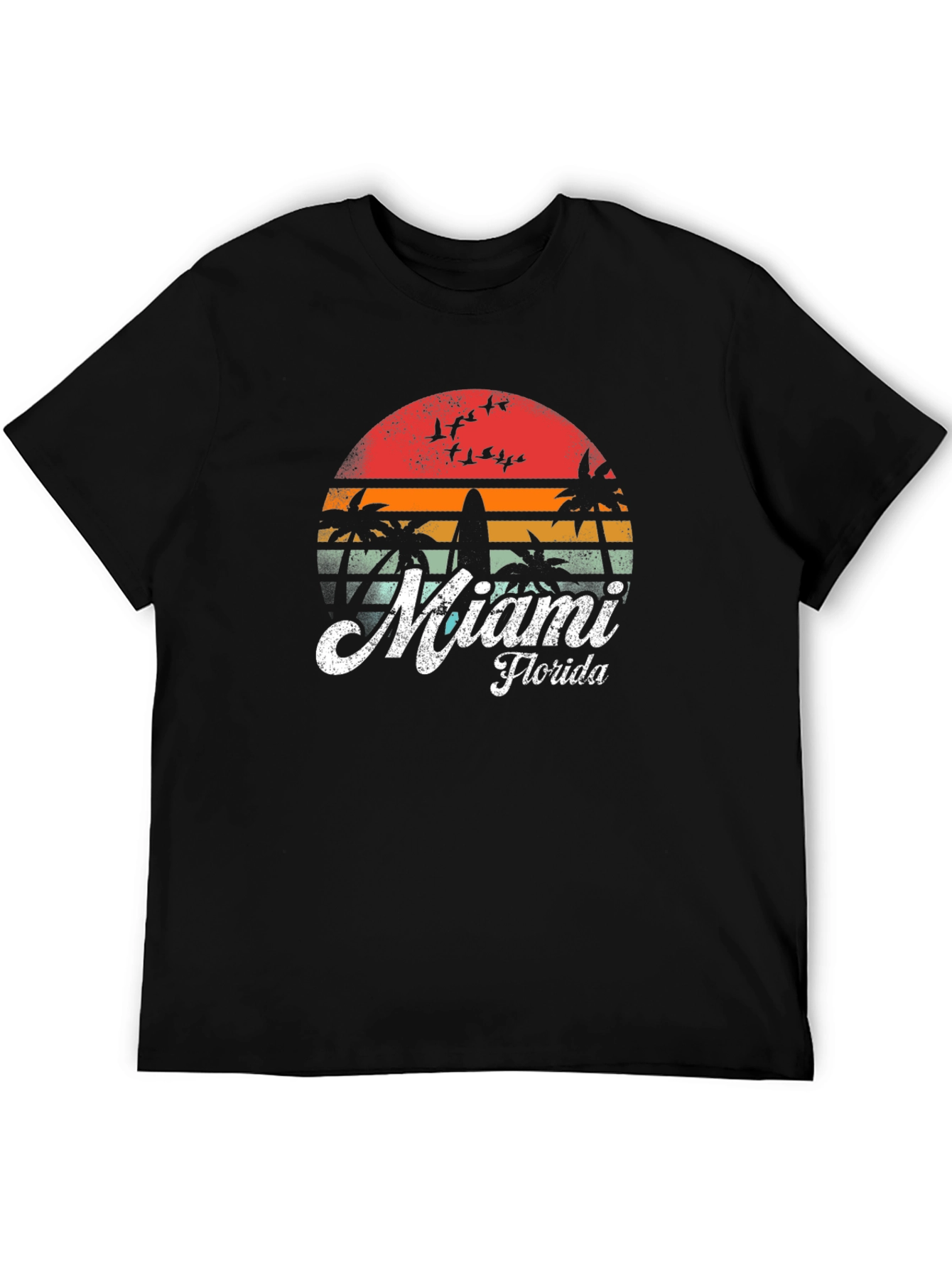 Miami Florida Retro Graphic T-Shirt