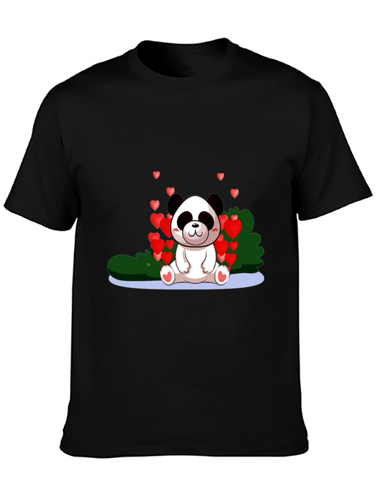 Panda Love Graphic Tee - Cute Valentines Day Shirt