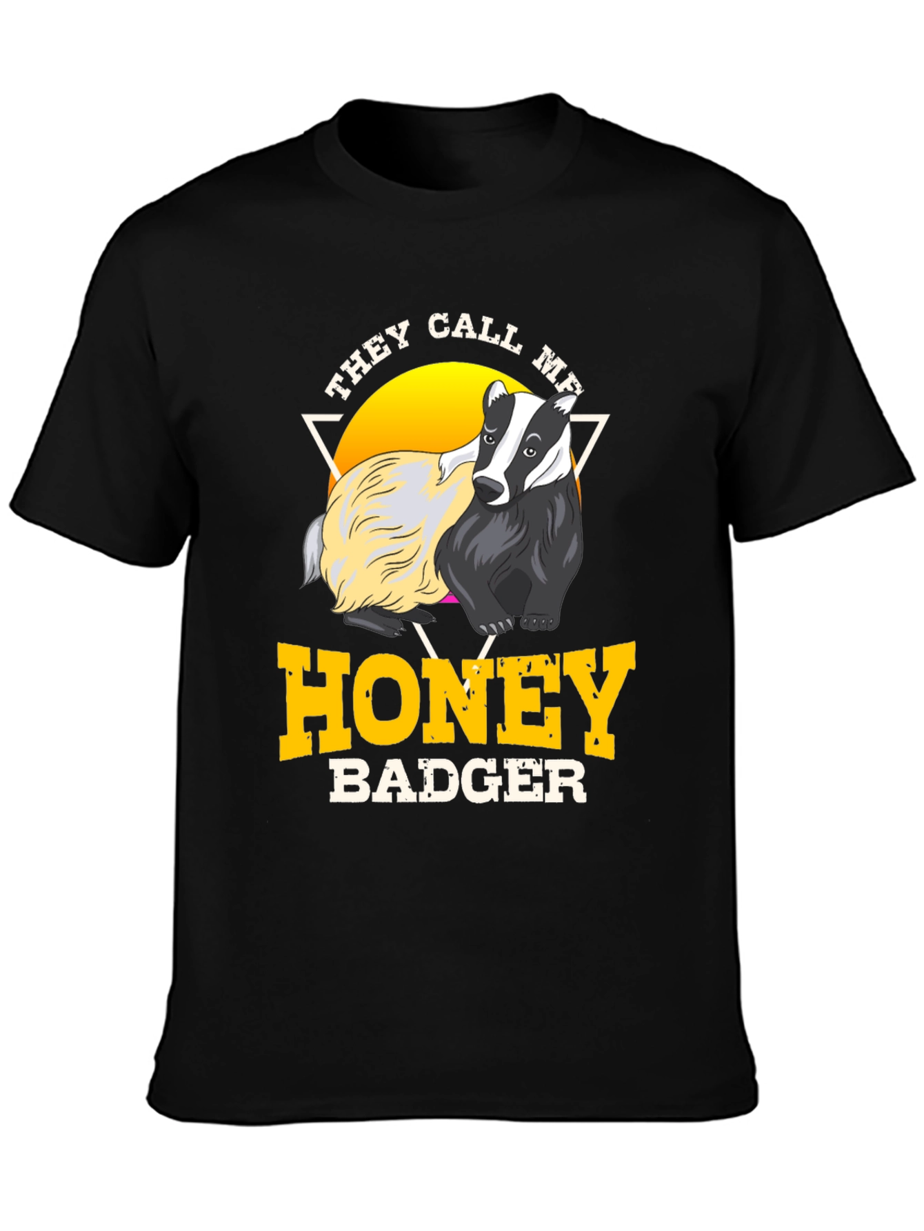 Honey Badger Graphic T-Shirt - Crew Neck