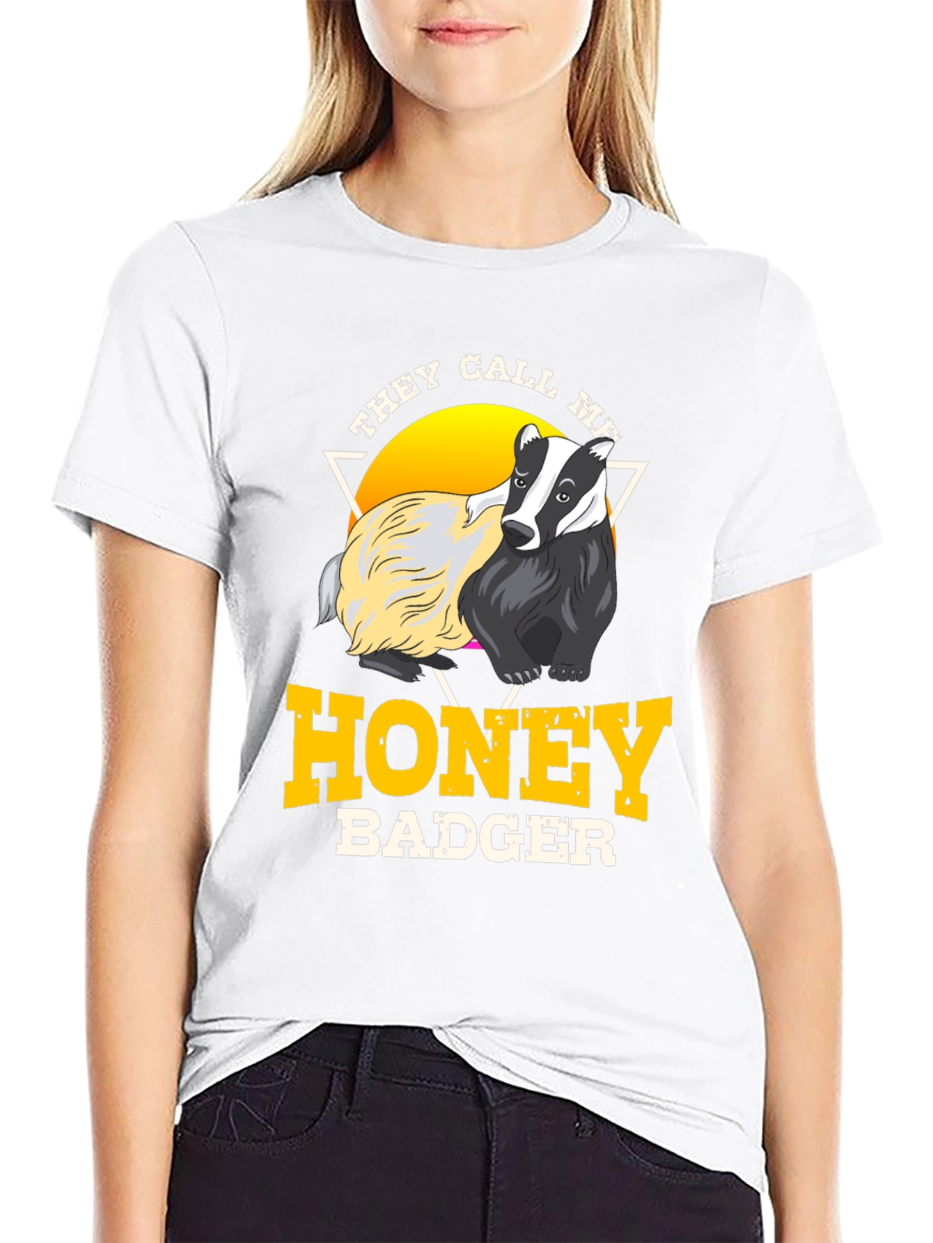 Honey Badger Graphic T-Shirt - Crew Neck