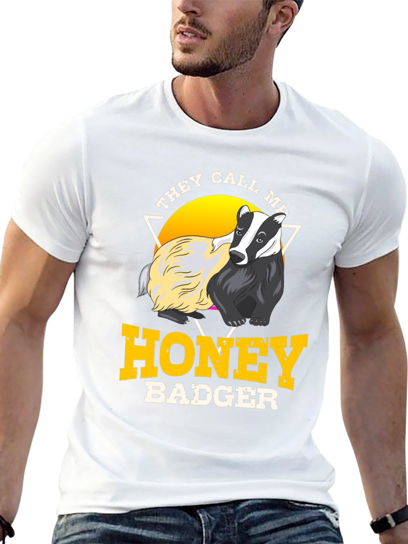 Honey Badger Graphic T-Shirt - Crew Neck