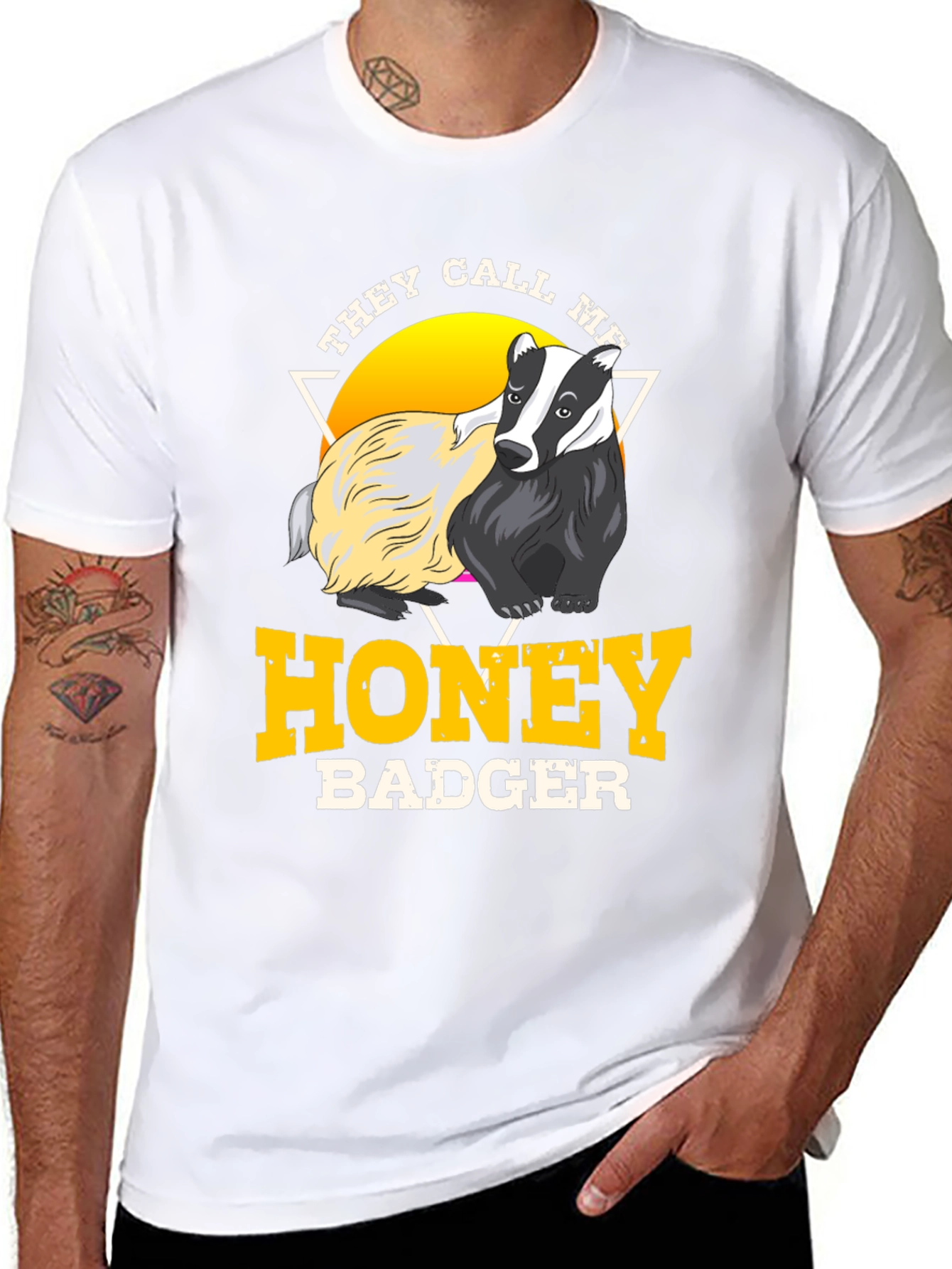 Honey Badger Graphic T-Shirt - Crew Neck