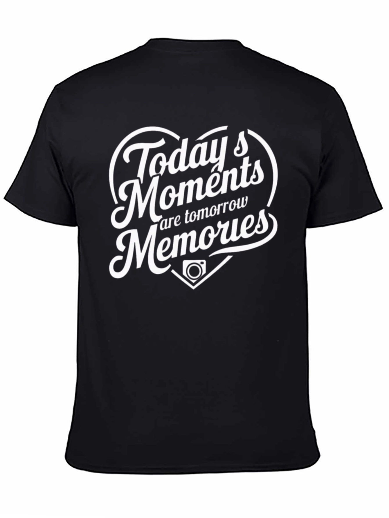 Todays Moments Memories Black Graphic Tee
