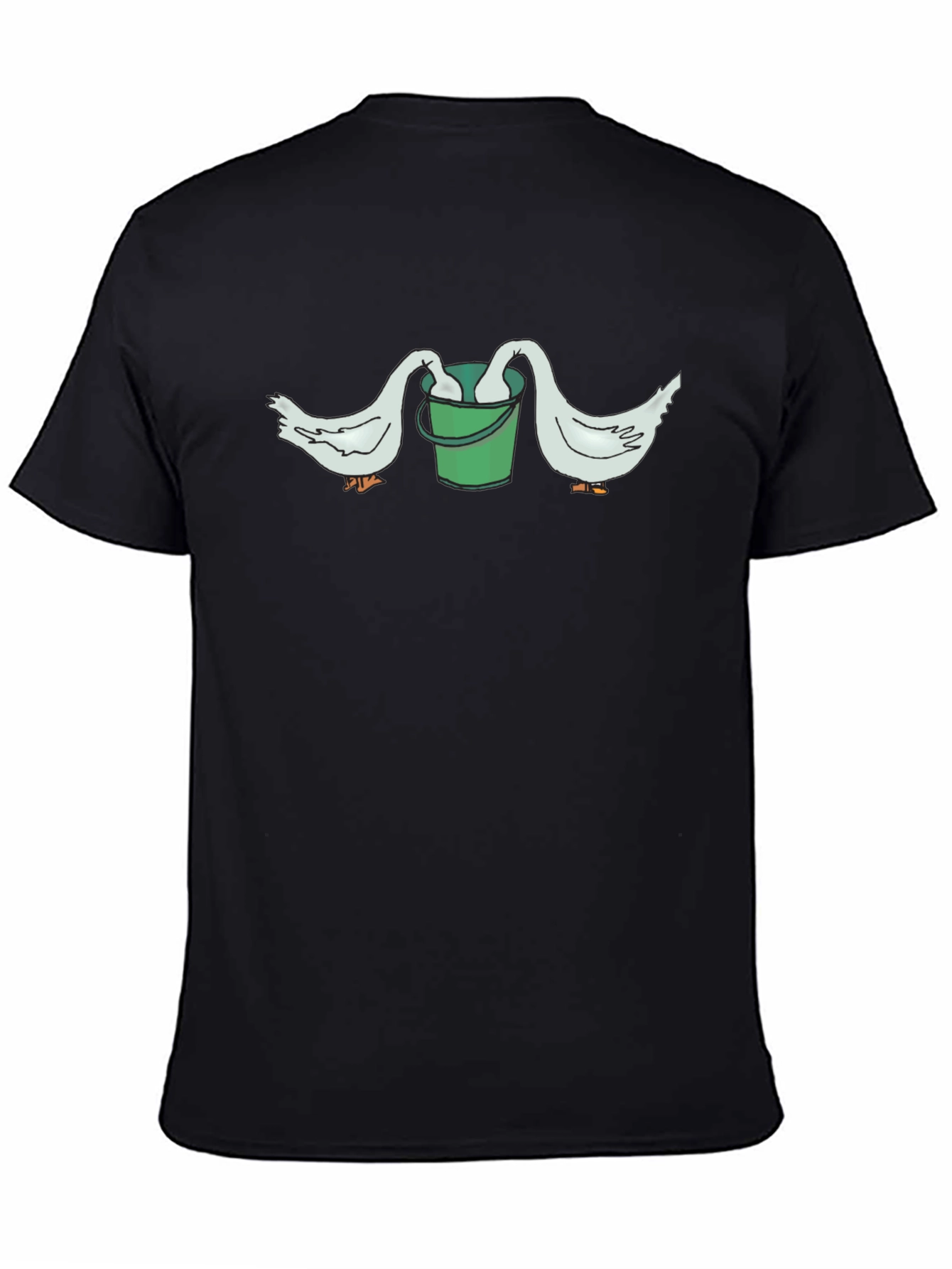 Funny Goose Bucket Graphic T-Shirt
