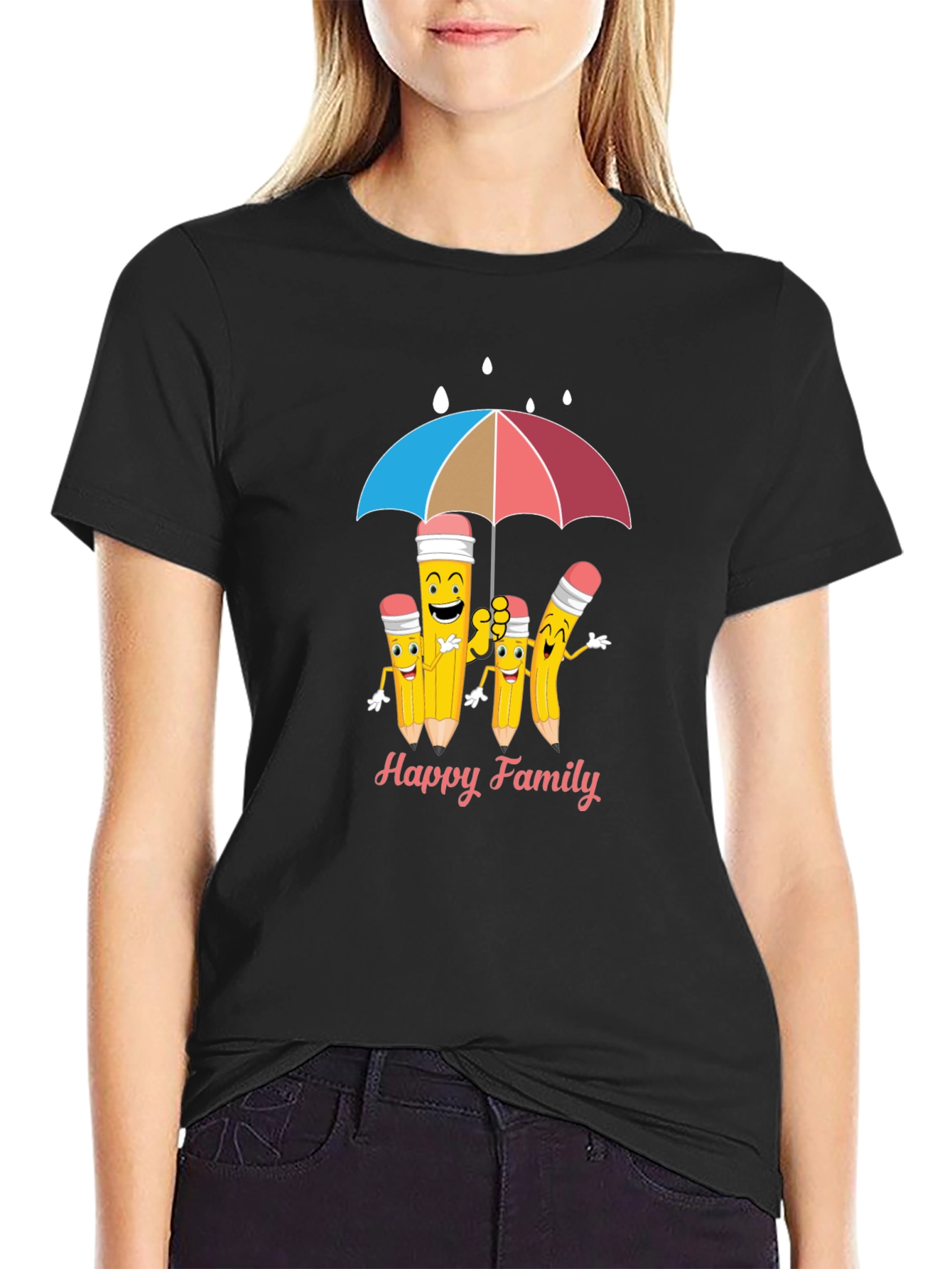 Happy Pencil Family T-Shirt