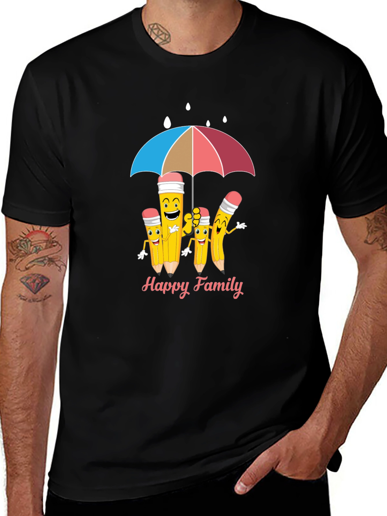 Happy Pencil Family T-Shirt