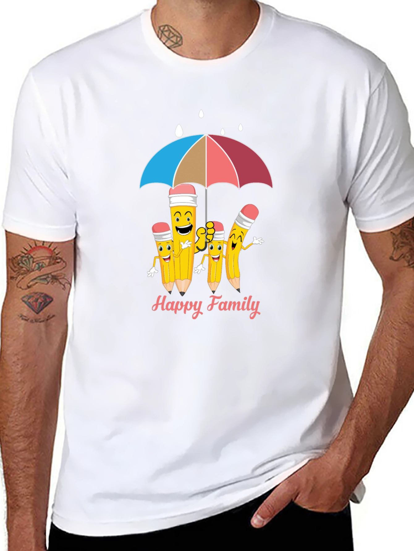 Happy Pencil Family T-Shirt