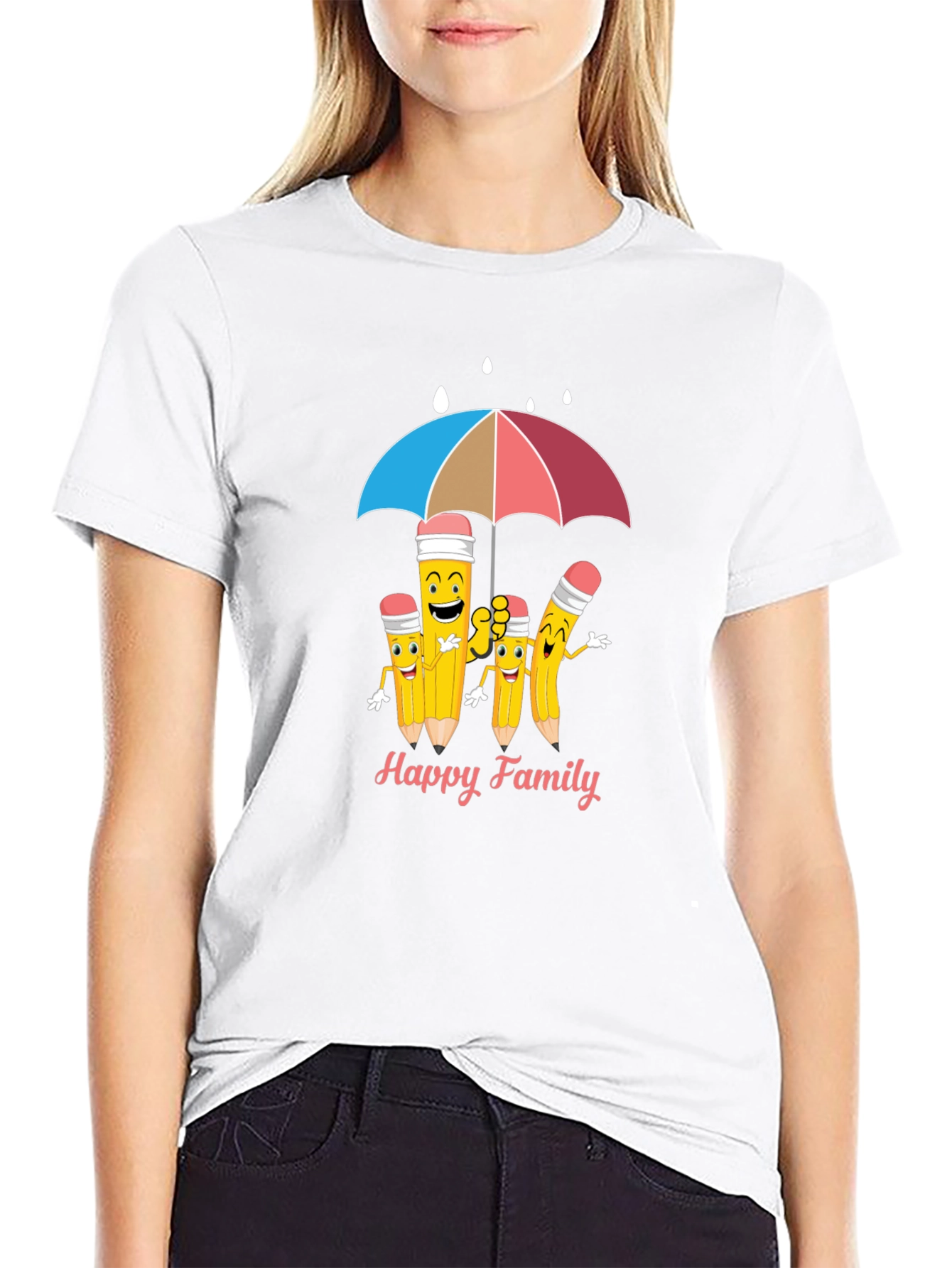 Happy Pencil Family T-Shirt
