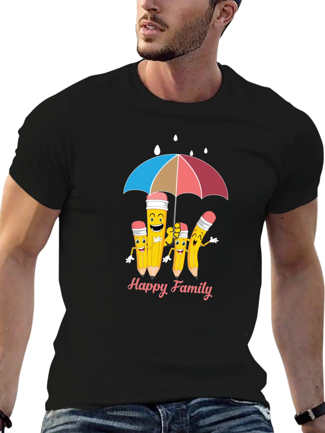 Happy Pencil Family T-Shirt