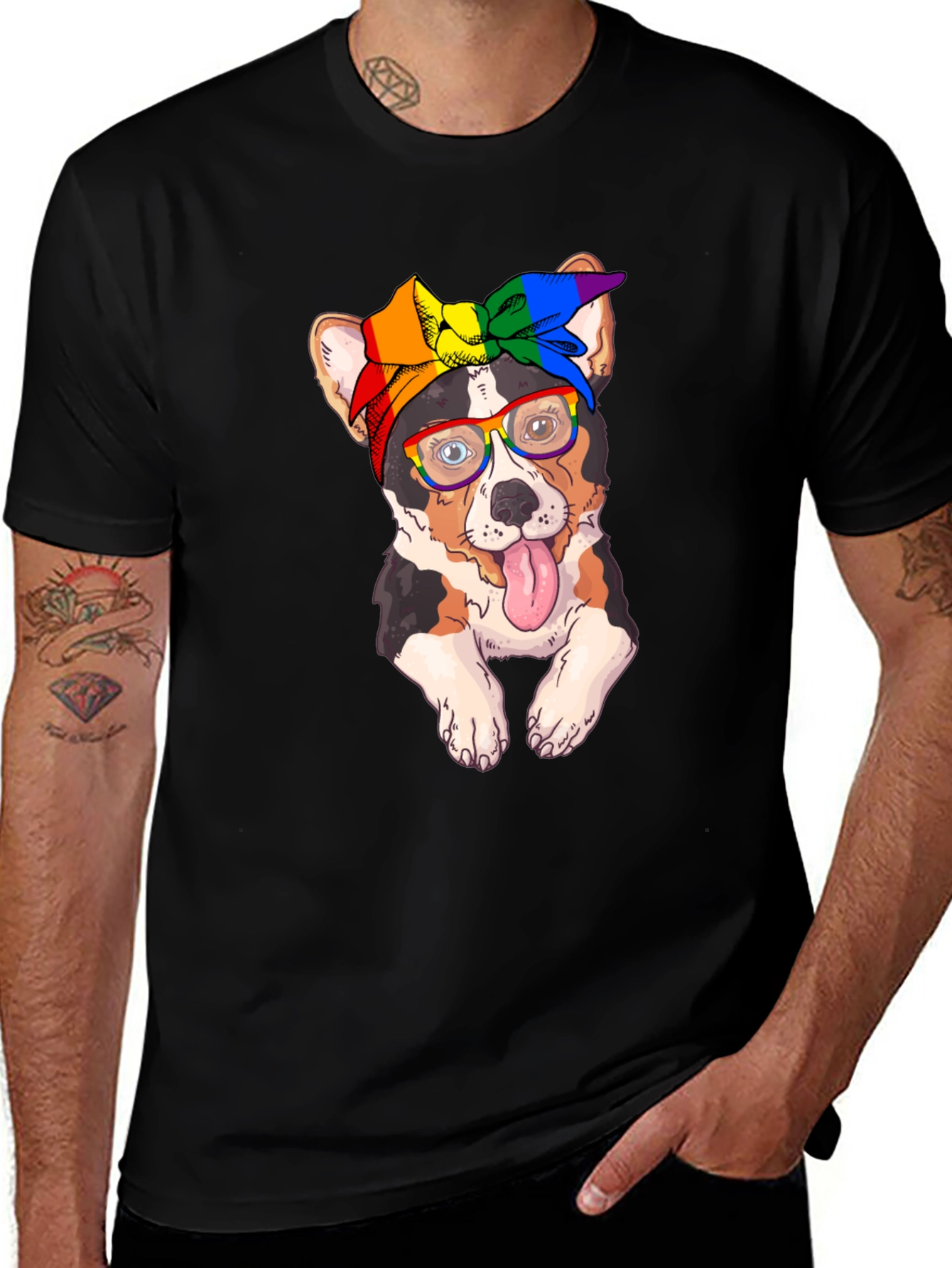 Dog Rainbow Pride T-Shirt