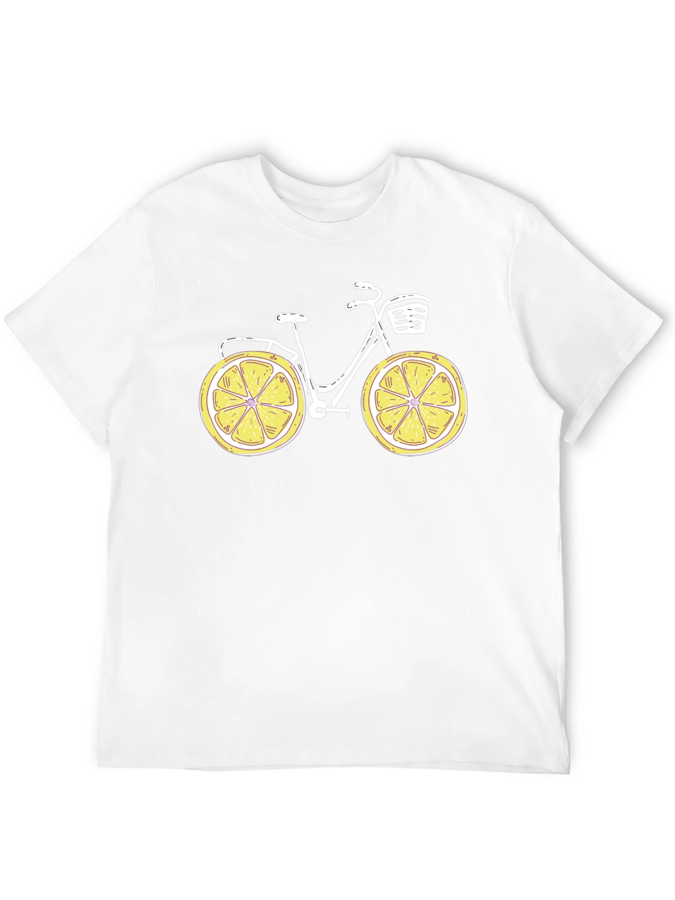 Lemon Bike Graphic T-Shirt - Fun & Quirky Design