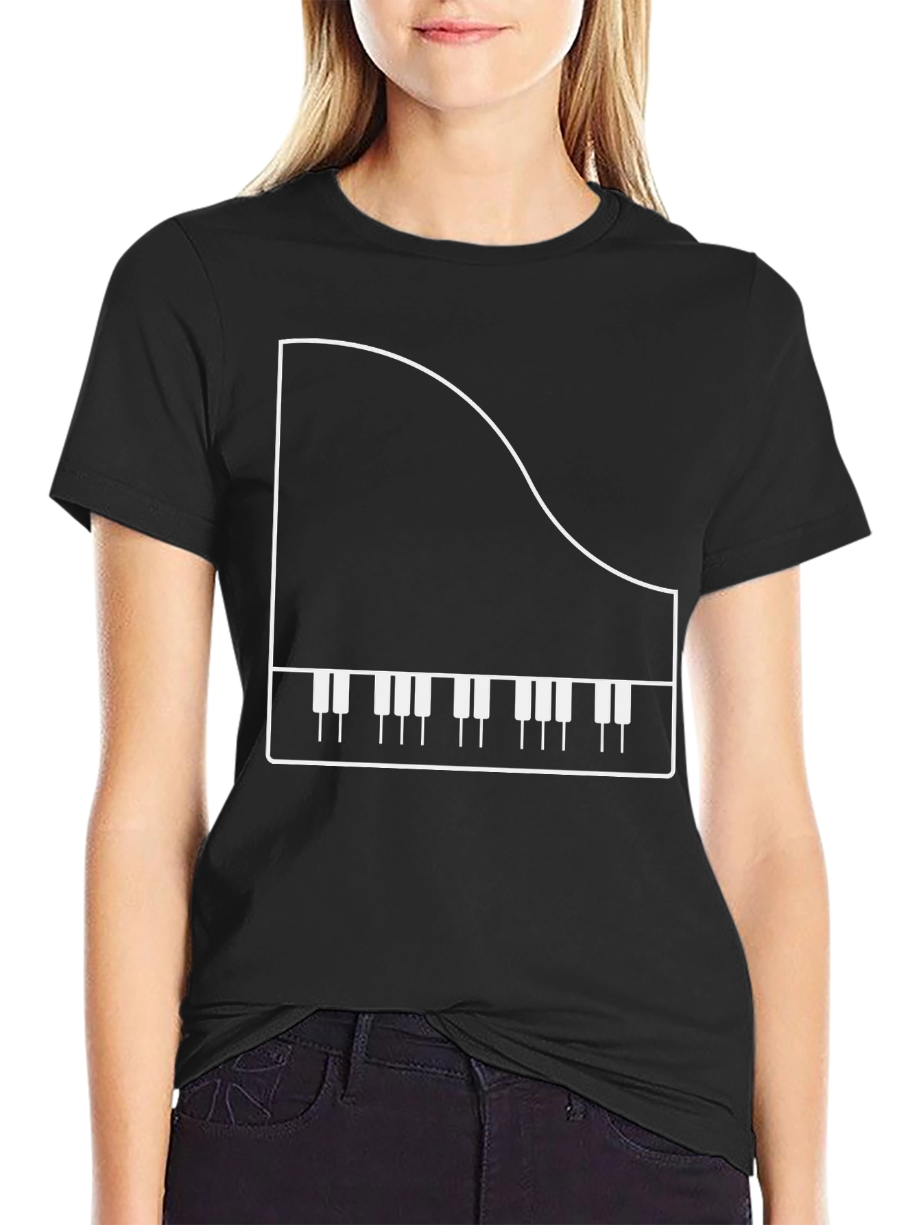Piano Graphic T-Shirt - Musician Apparel