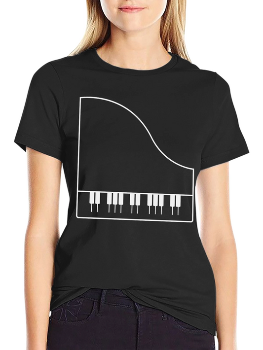 Piano Graphic T-Shirt - Musician Apparel