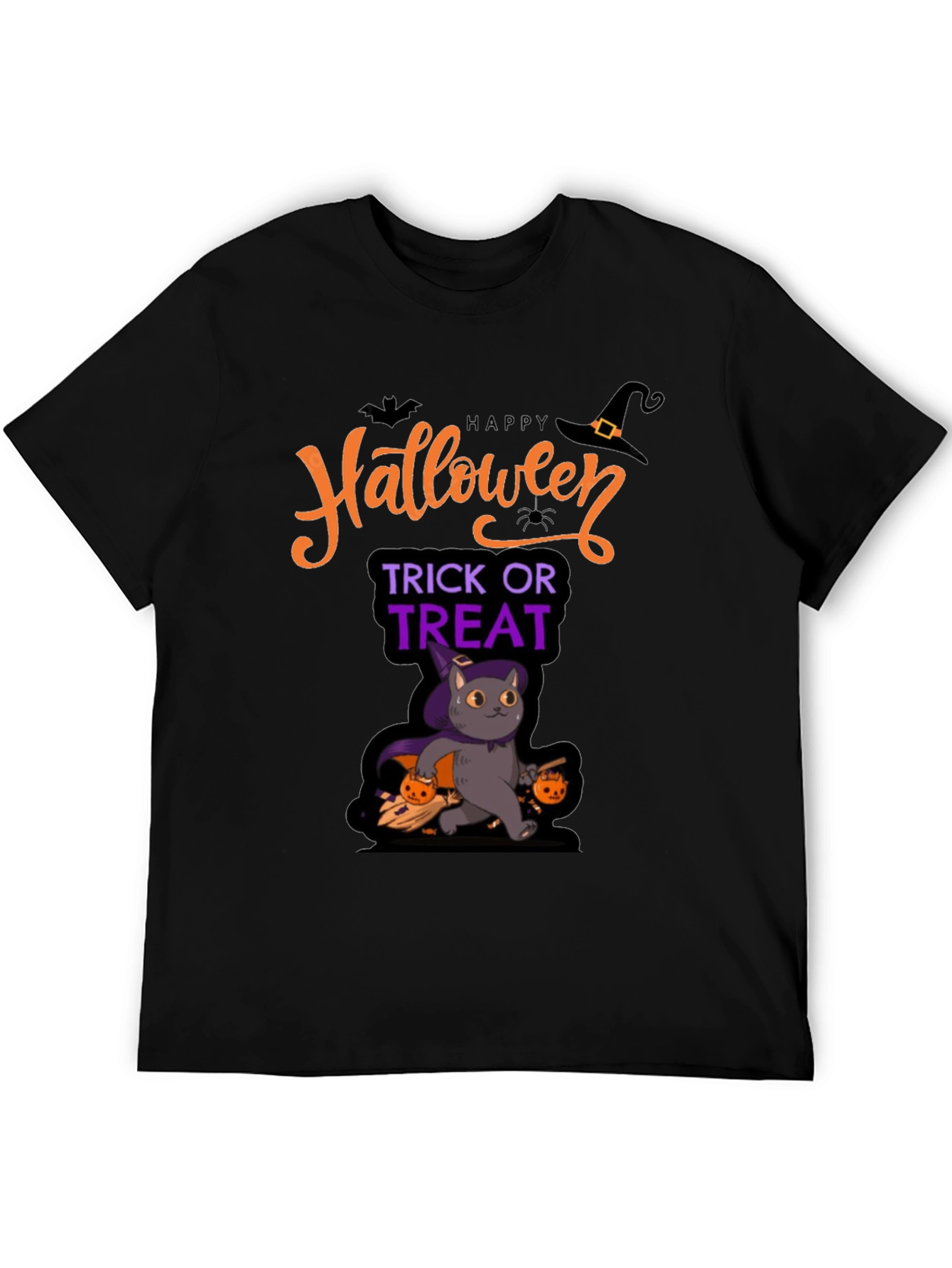 Halloween Cat T-Shirt: Trick or Treat Tee
