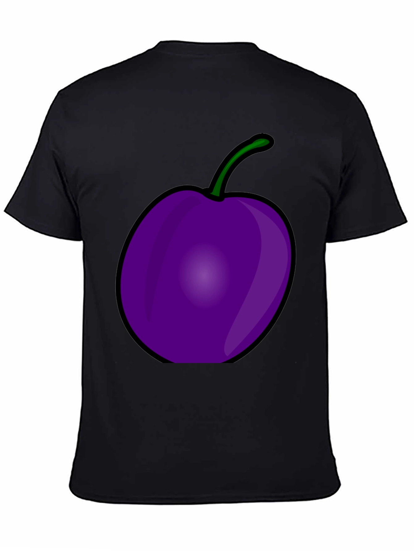 Plum Graphic Black T-Shirt