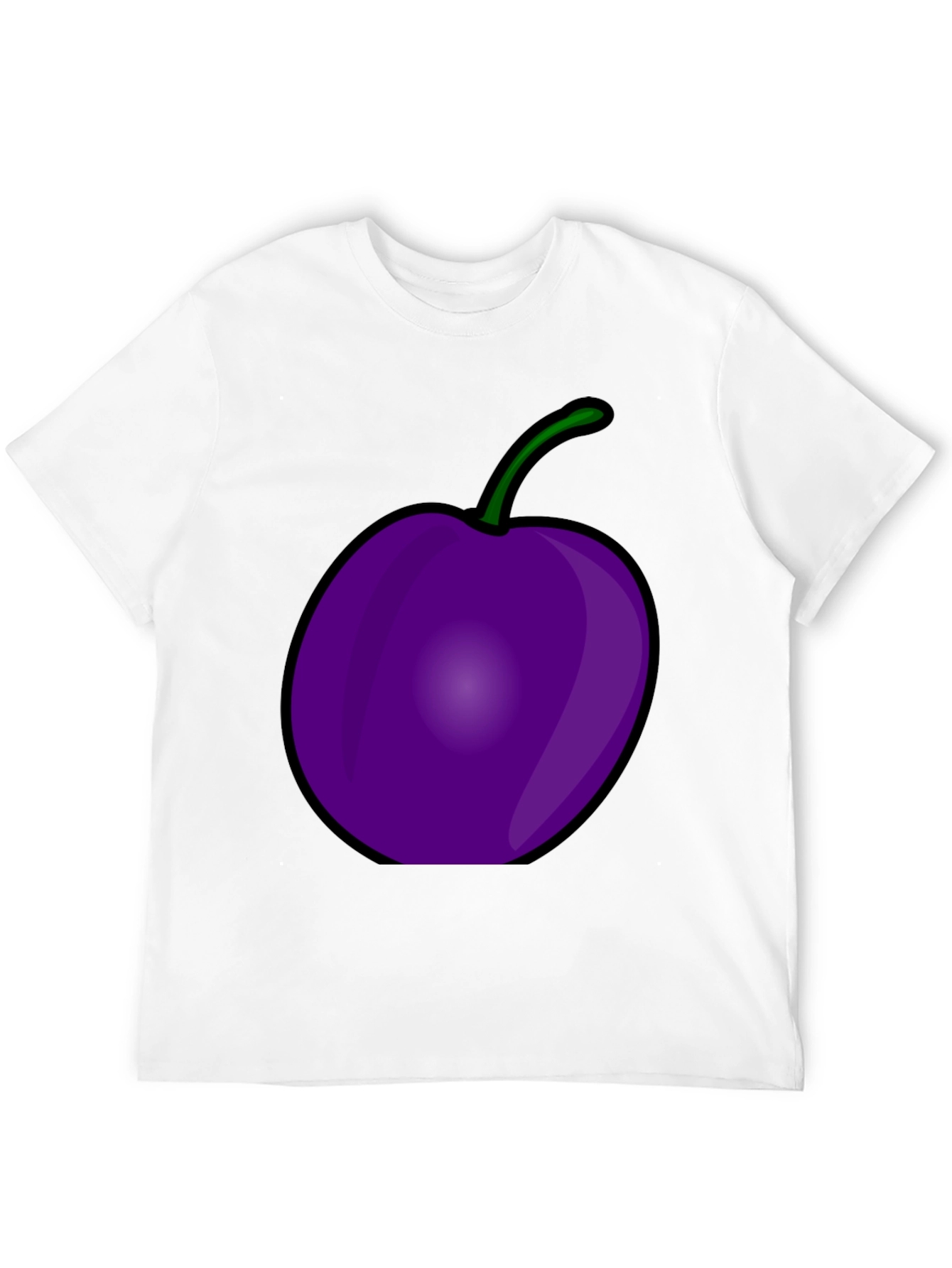 Plum Graphic Black T-Shirt