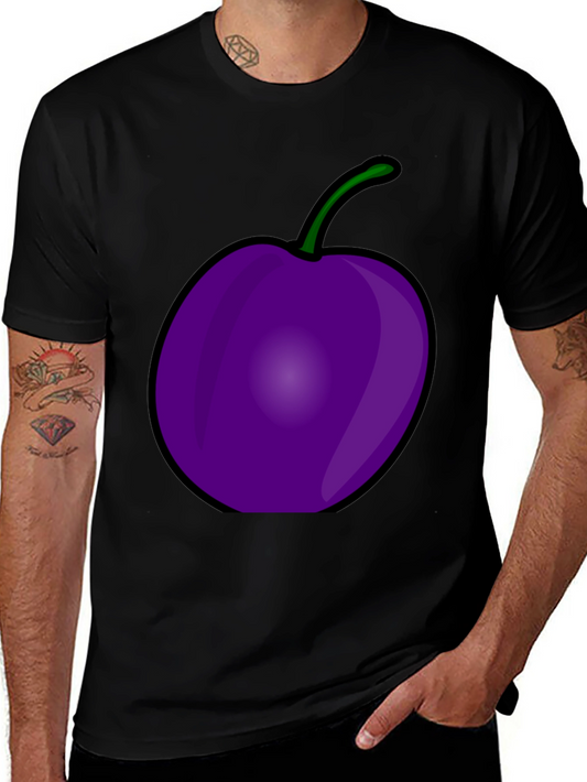 Plum Graphic Black T-Shirt