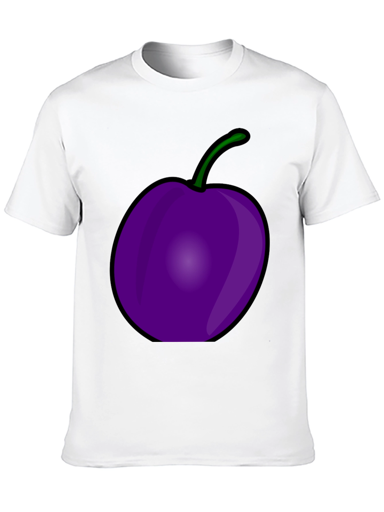Plum Graphic Black T-Shirt