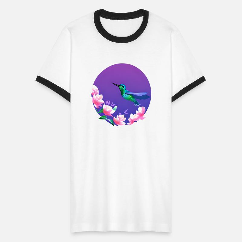Hummingbird and Flowers