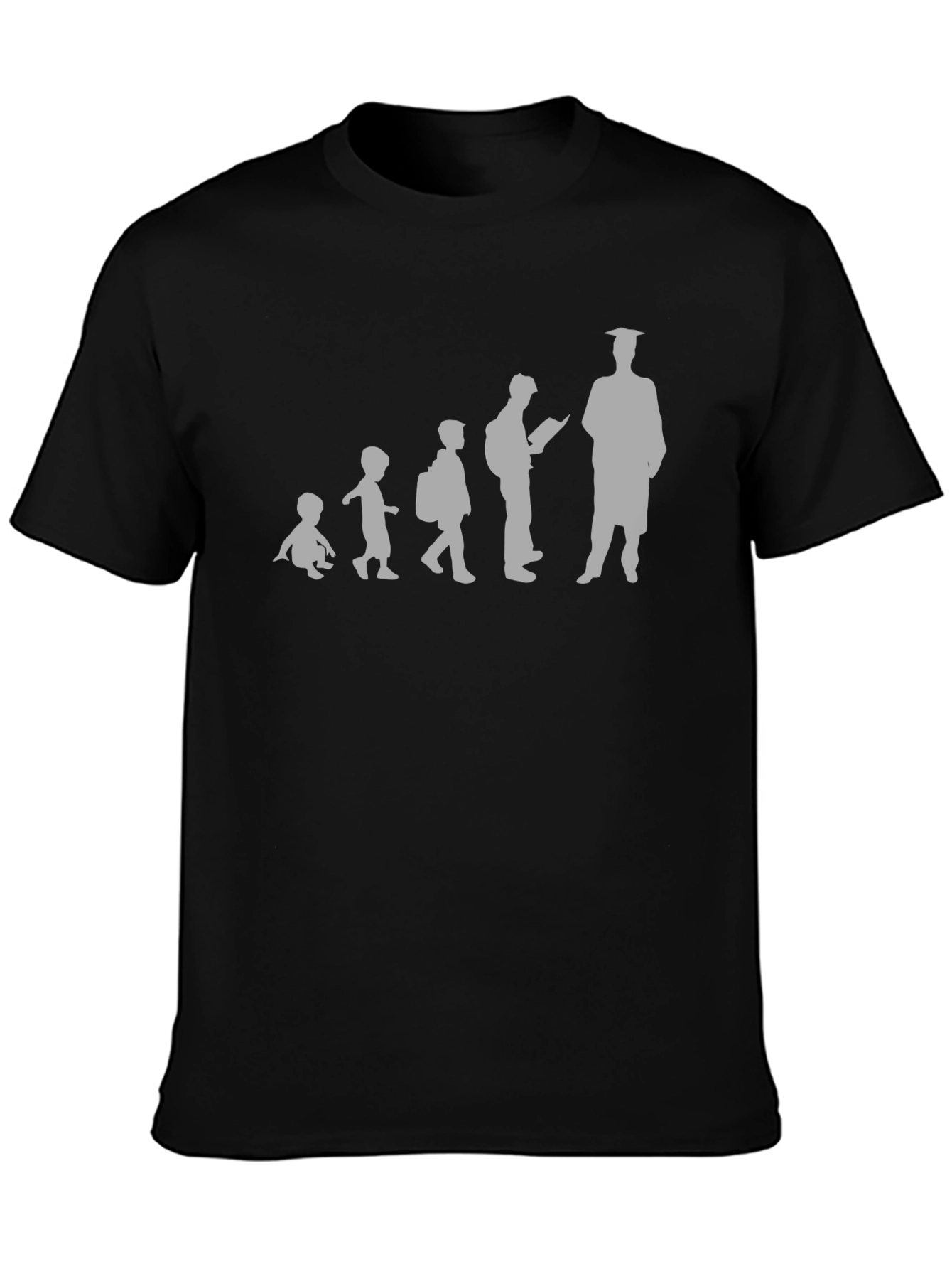 Evolution of Education Black T-Shirt