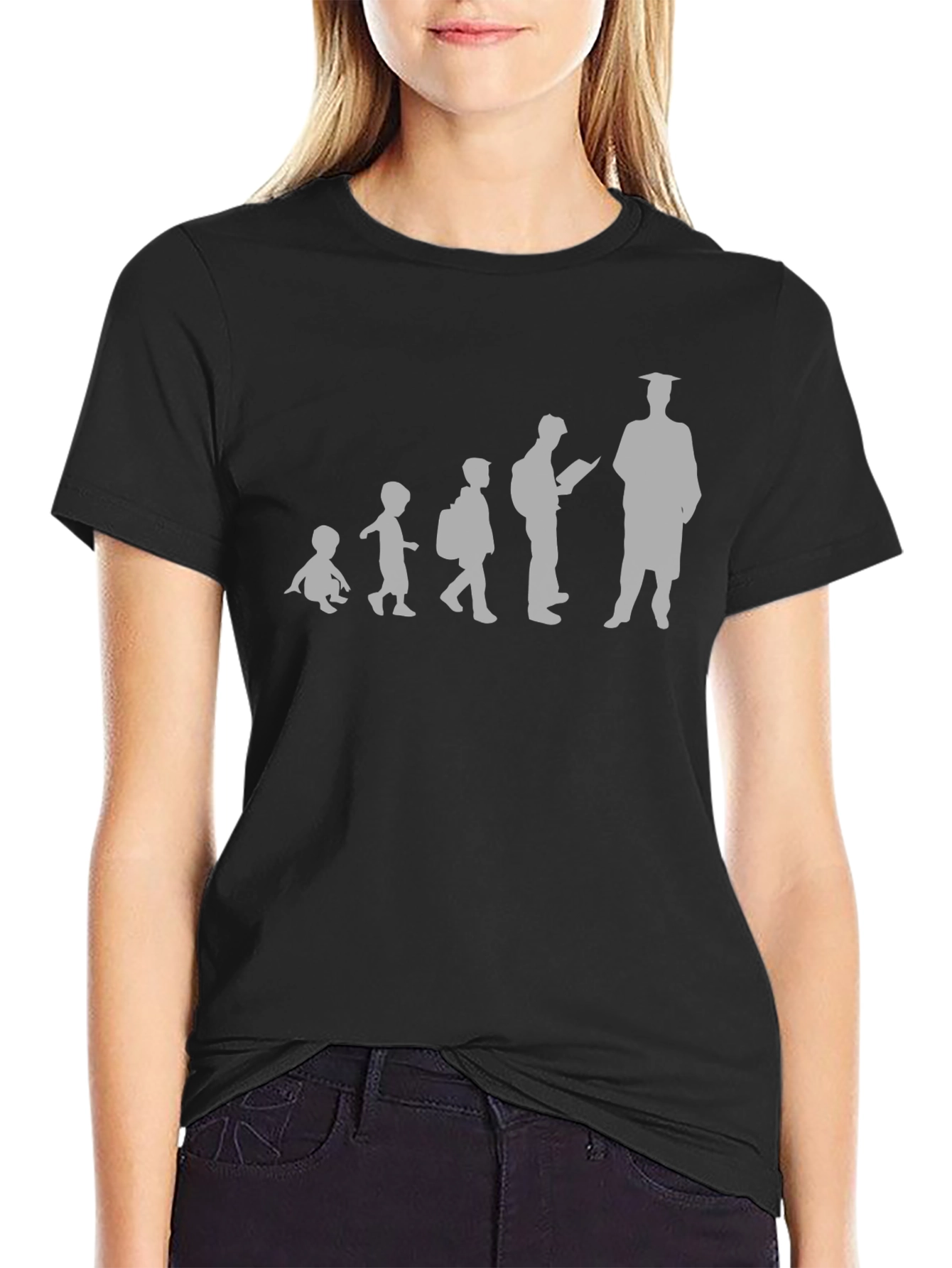 Evolution of Education Black T-Shirt