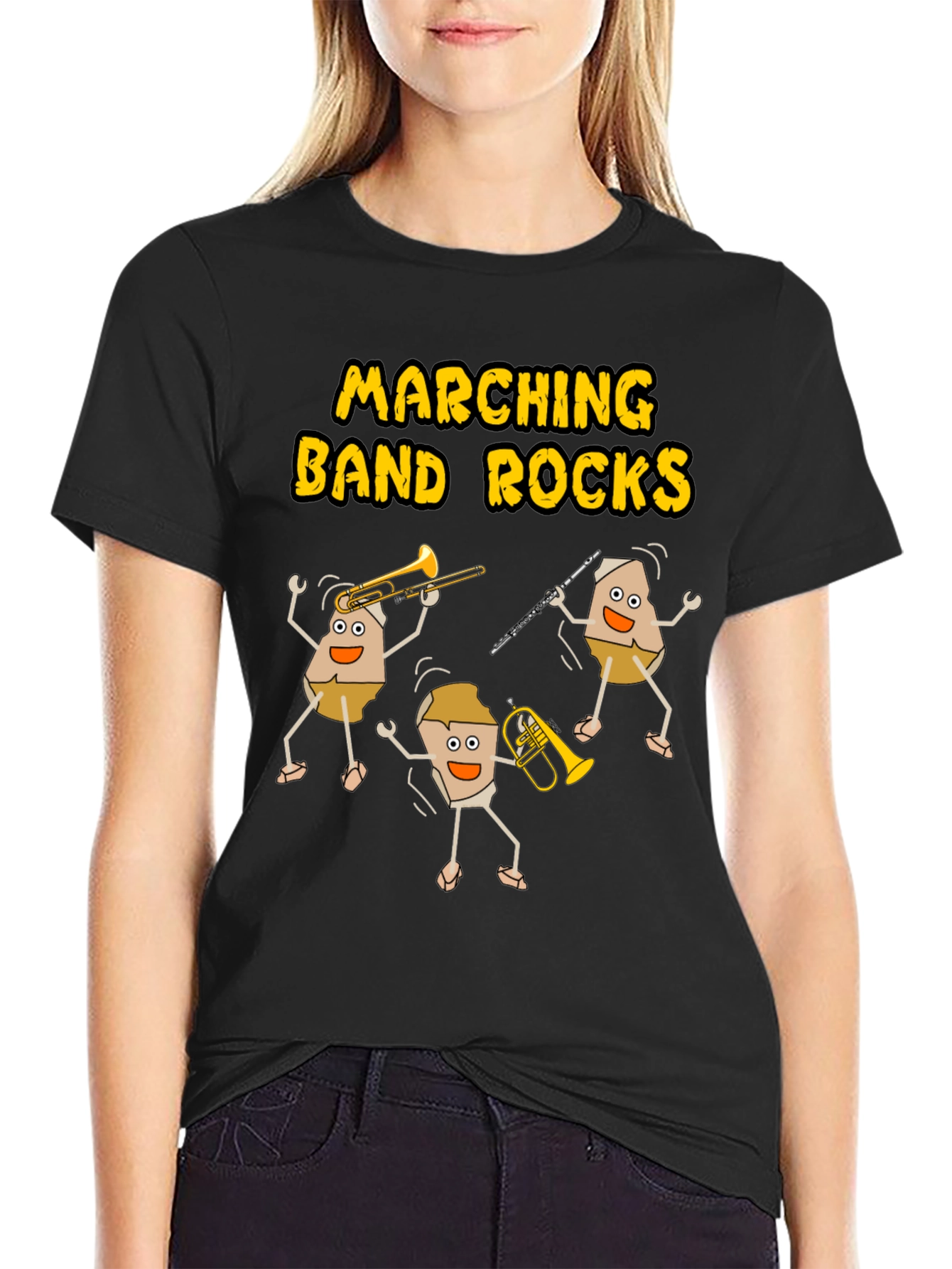 Marching Band Rocks Funny T-Shirt