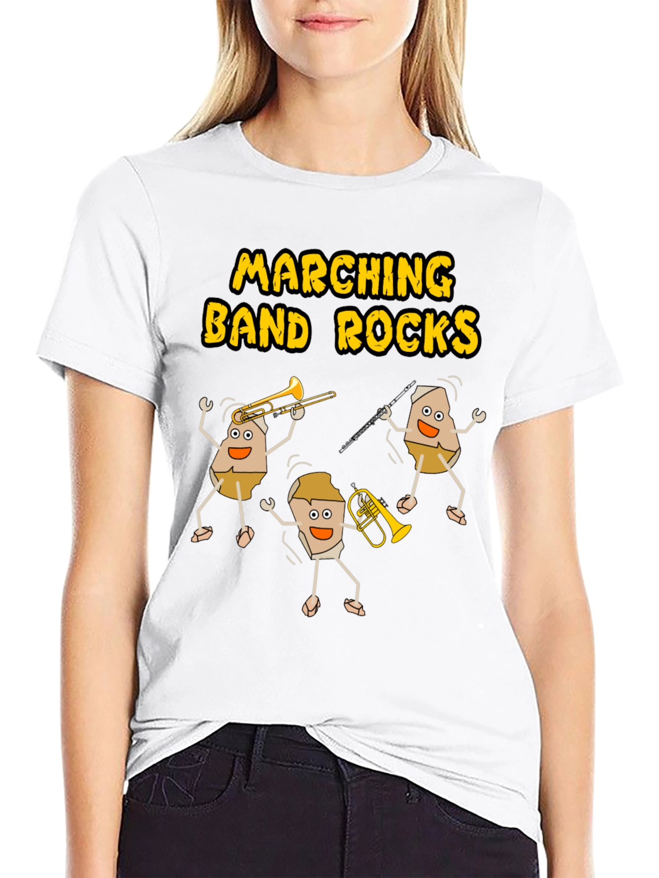 Marching Band Rocks Funny T-Shirt