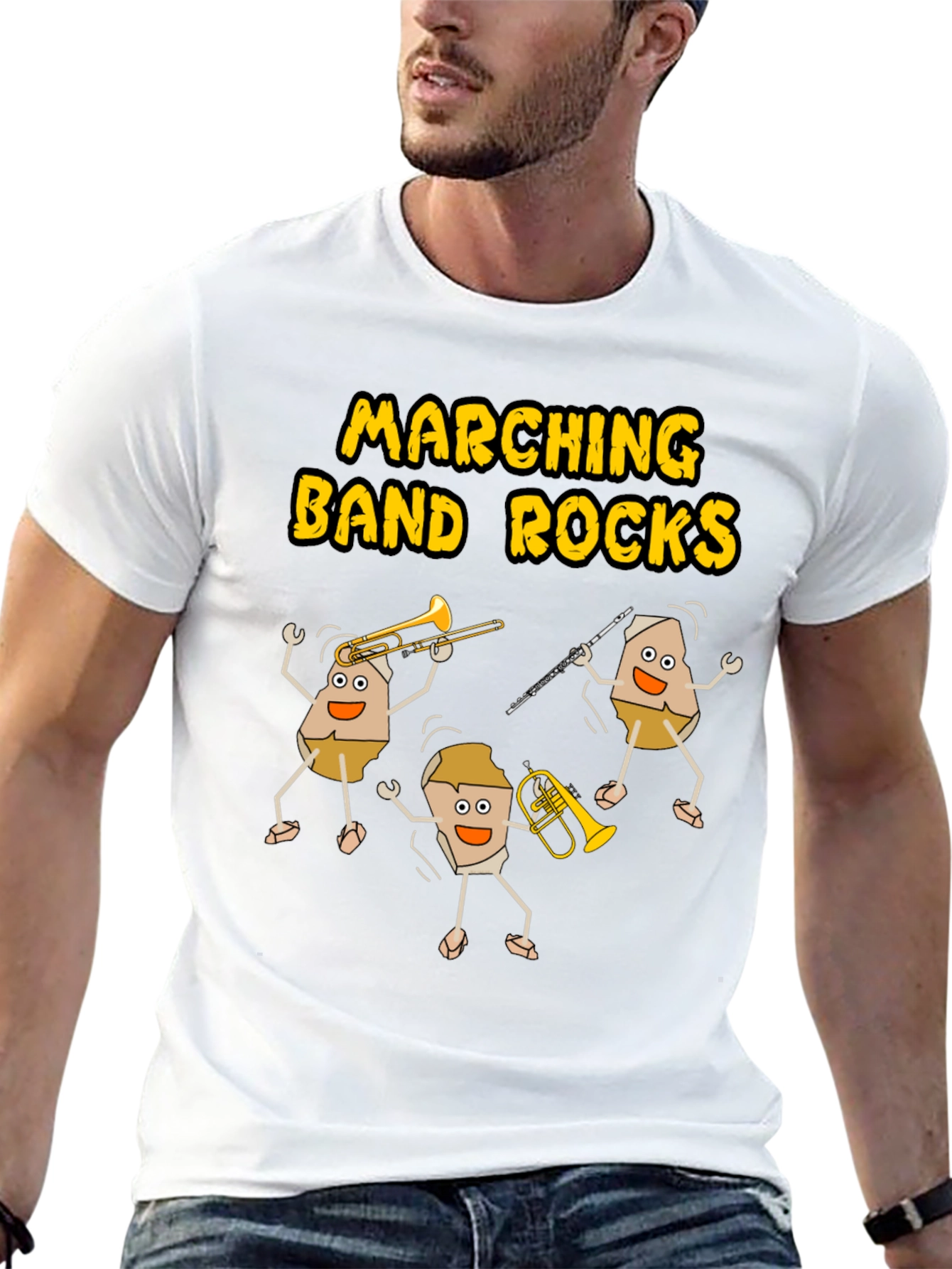 Marching Band Rocks Funny T-Shirt