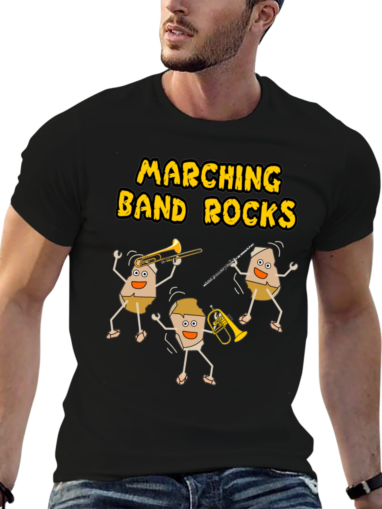 Marching Band Rocks Funny T-Shirt