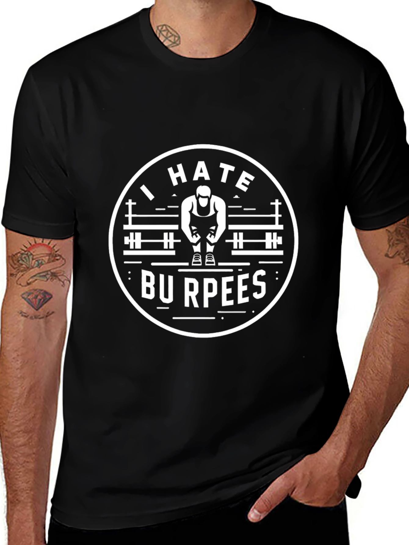 I Hate Burpees Mens Graphic Tee