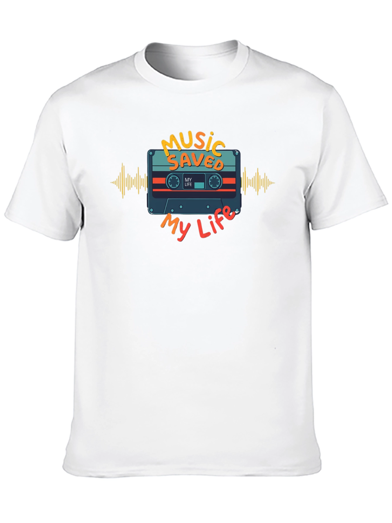 Music Saved My Life Graphic Tee - Black