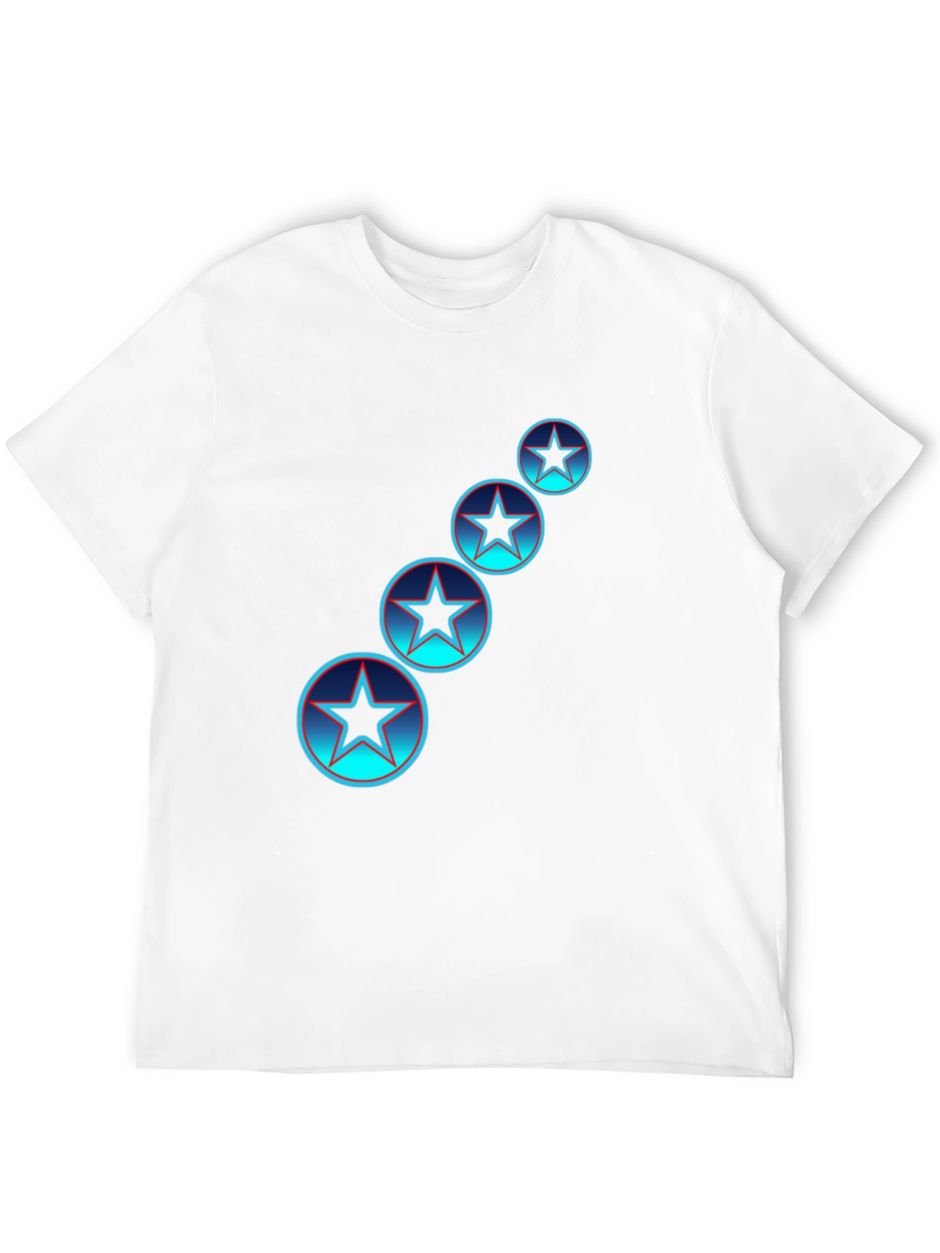 Star Circle Graphic Tee - Black