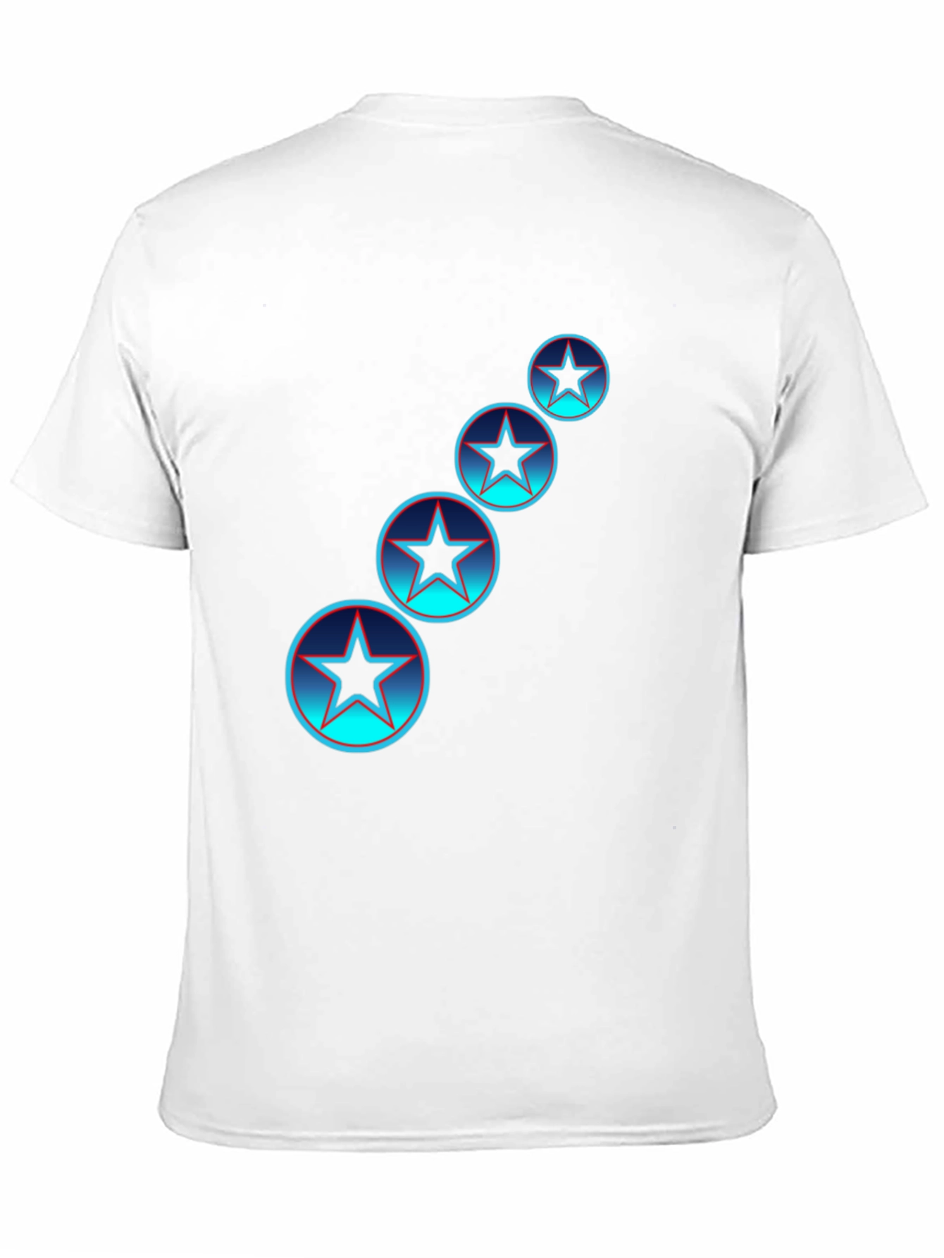 Star Circle Graphic Tee - Black