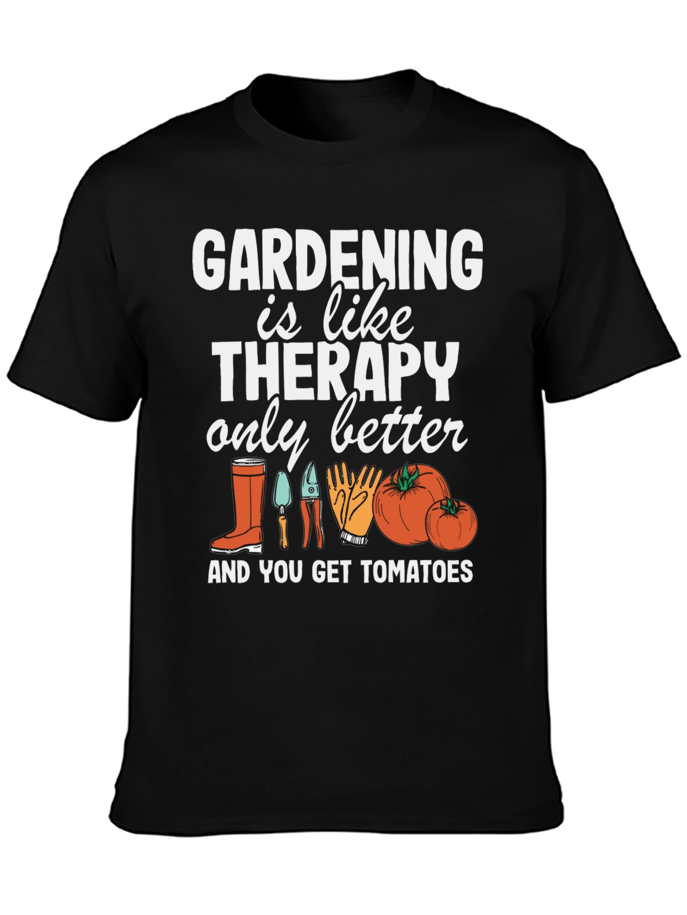 Gardening Therapy T-Shirt Gardener Gift