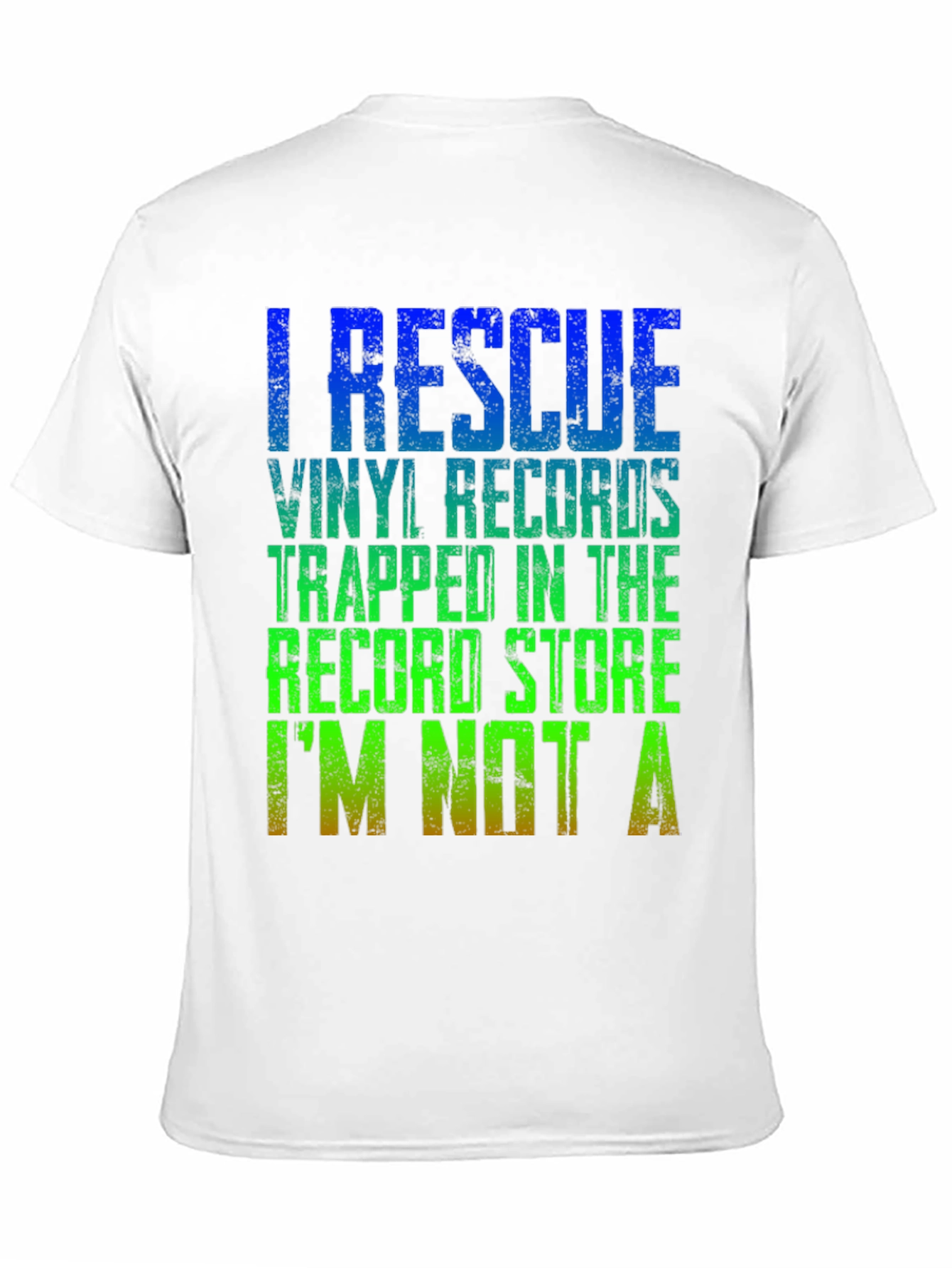 I Rescue Vinyl Records Graphic T-Shirt