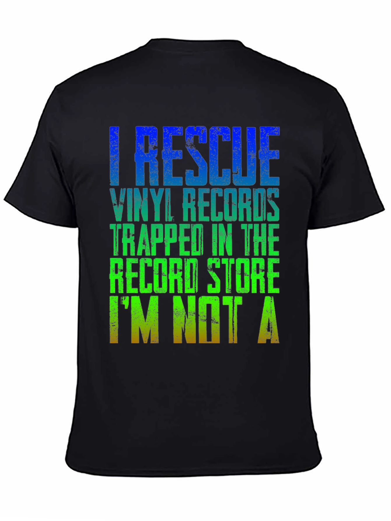 I Rescue Vinyl Records Graphic T-Shirt