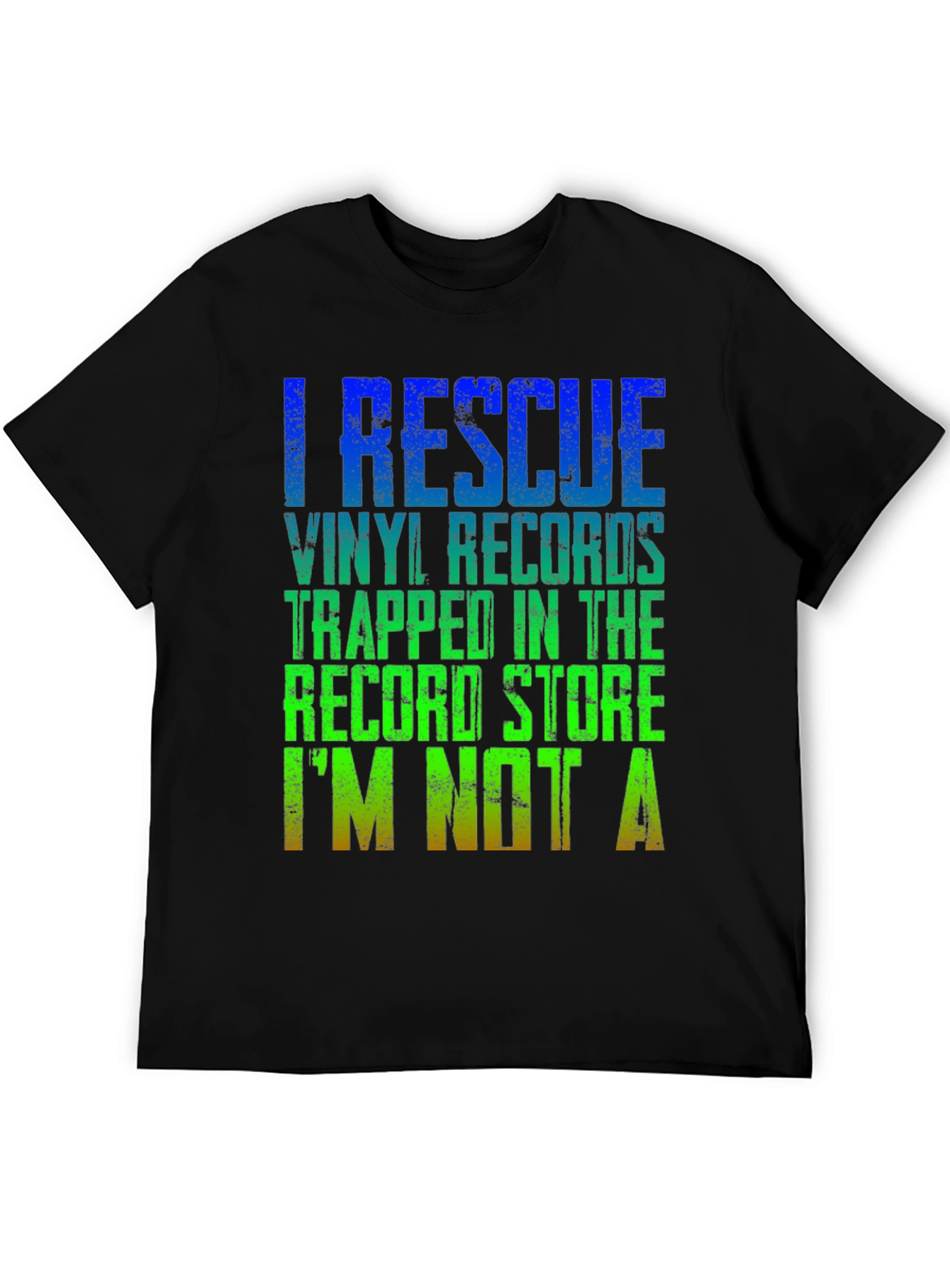 I Rescue Vinyl Records Graphic T-Shirt